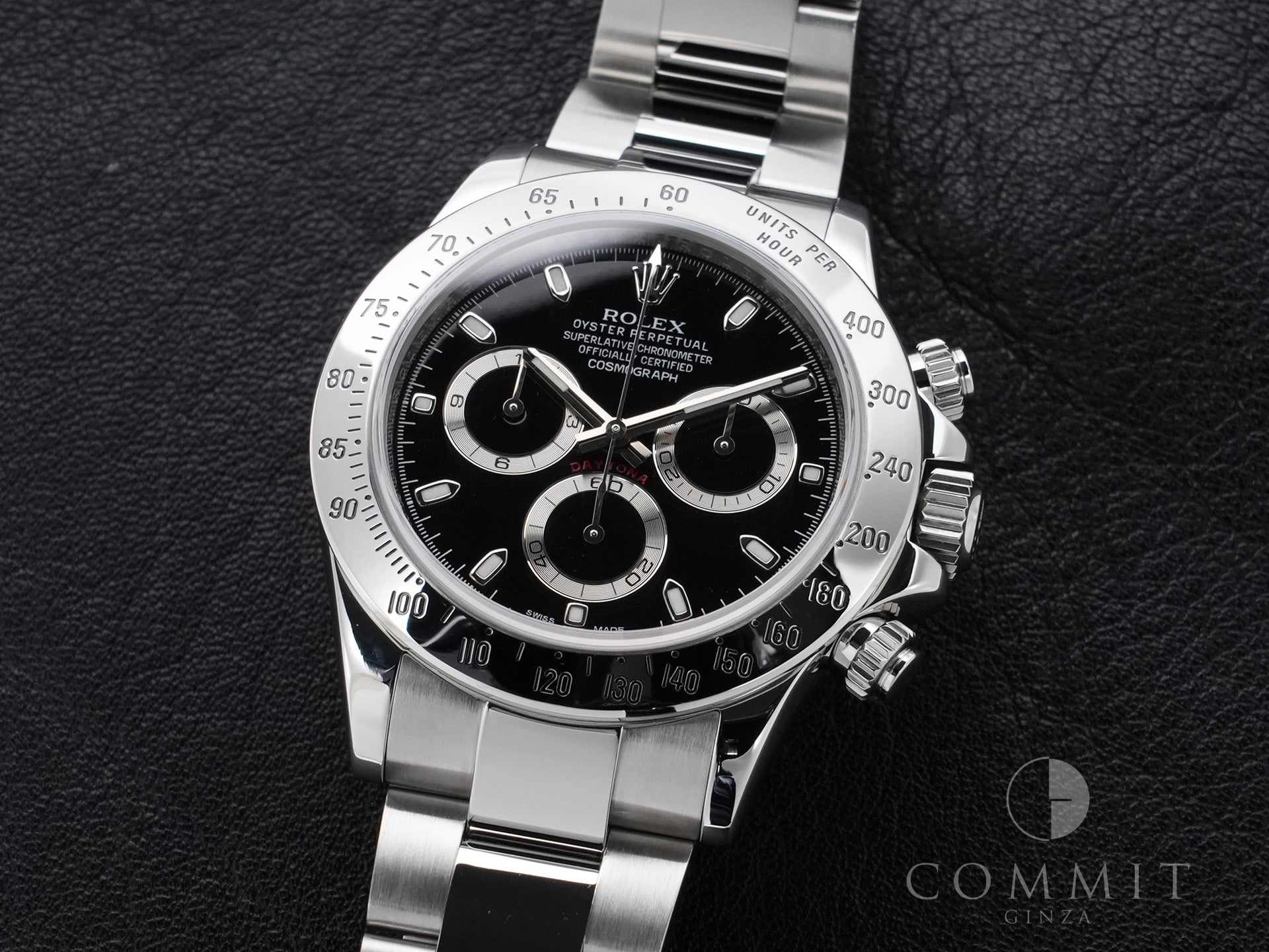 Rolex Daytona Ref. 116520 Stainless Steel Black Dial Excellent Condition gguga8gn