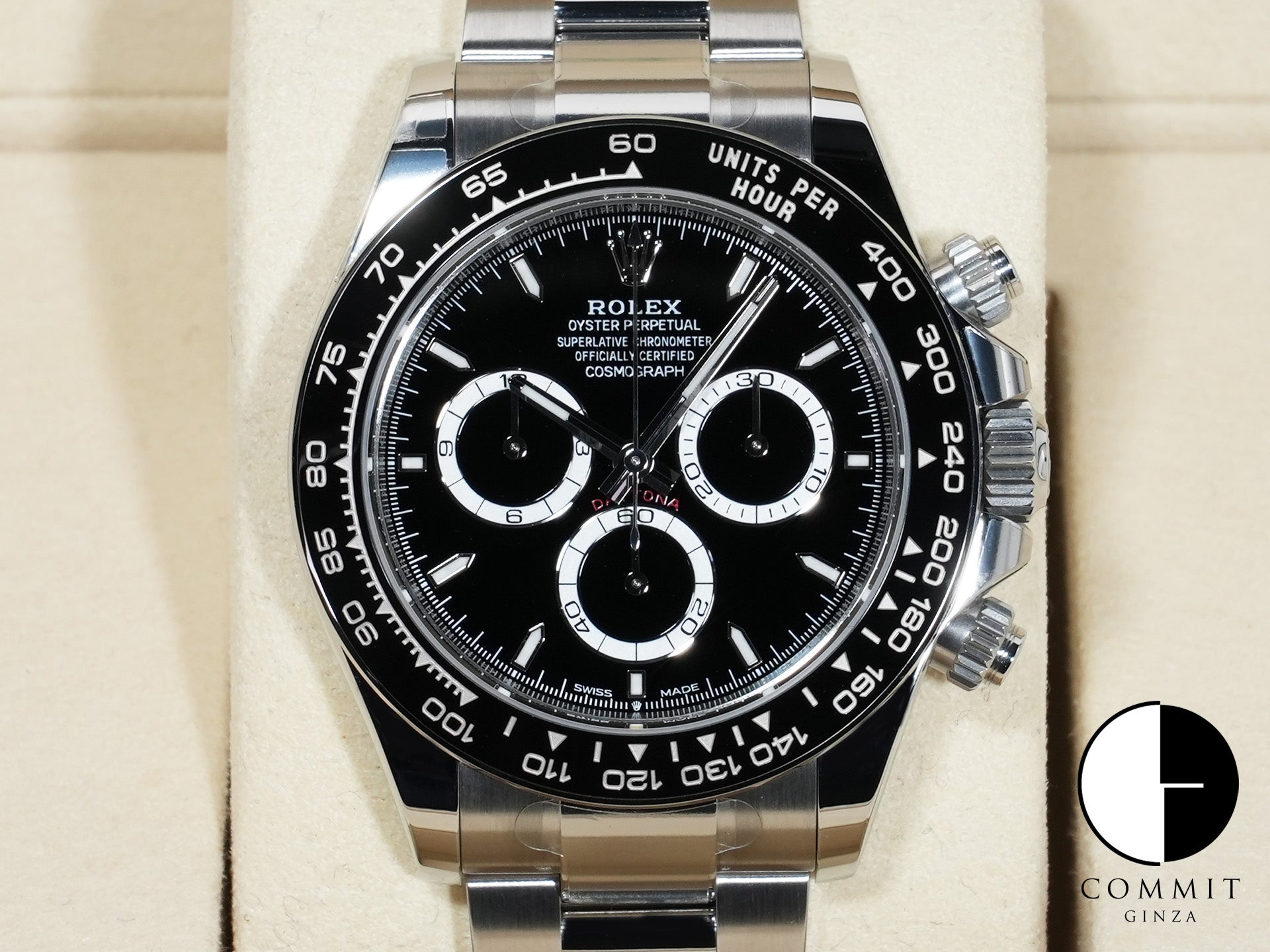 ROLEX Daytona Ref.126500LN Stainless Steel Black Dial Excellent Condition vdi6ysfm