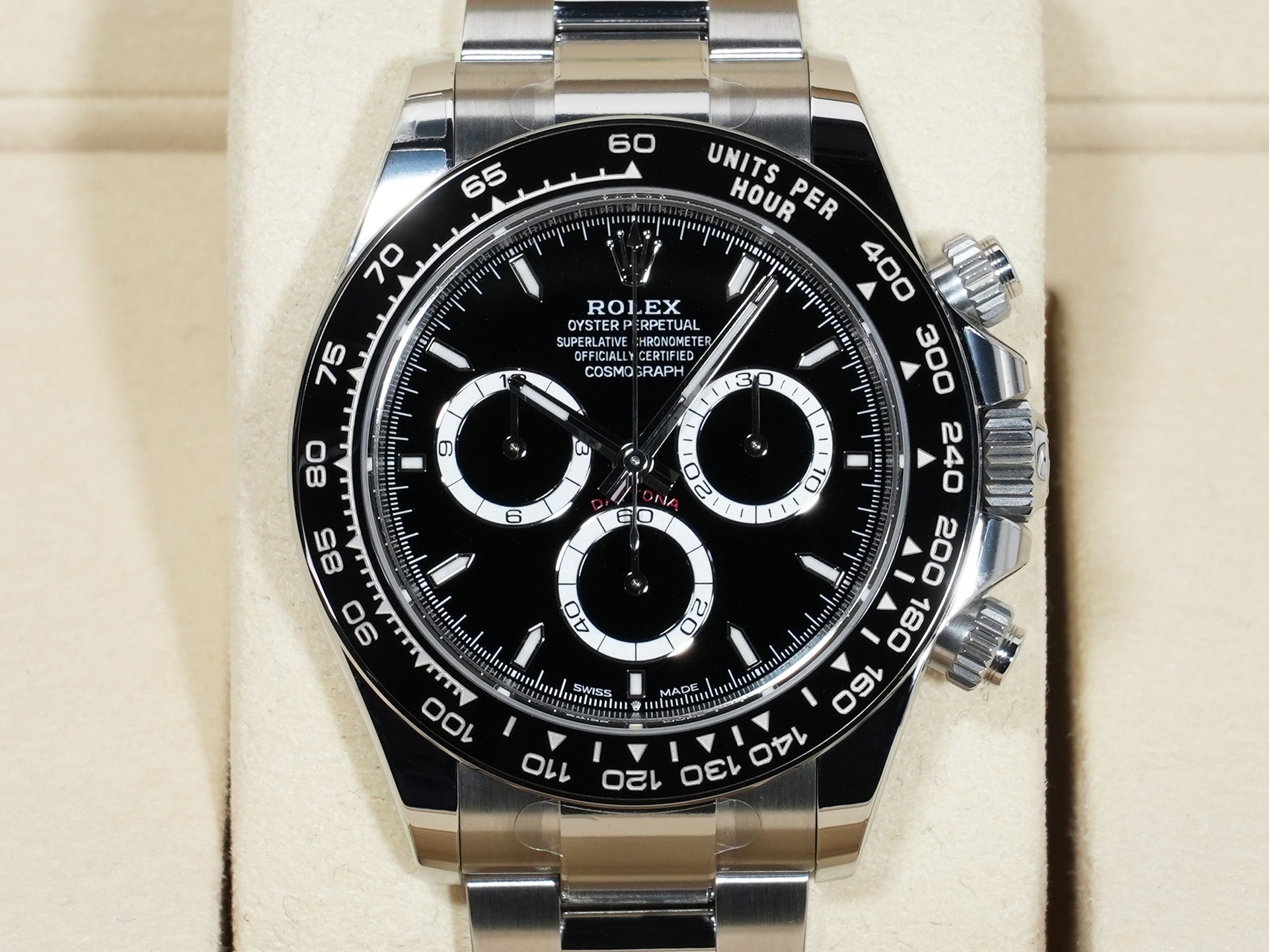 ROLEX Daytona Ref.126500LN Stainless Steel Black Dial Excellent Condition vdi6ysfm