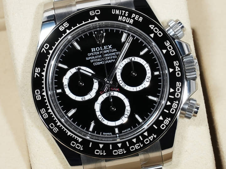 ROLEX Daytona Ref.126500LN Stainless Steel Black Dial Excellent Condition vdi6ysfm
