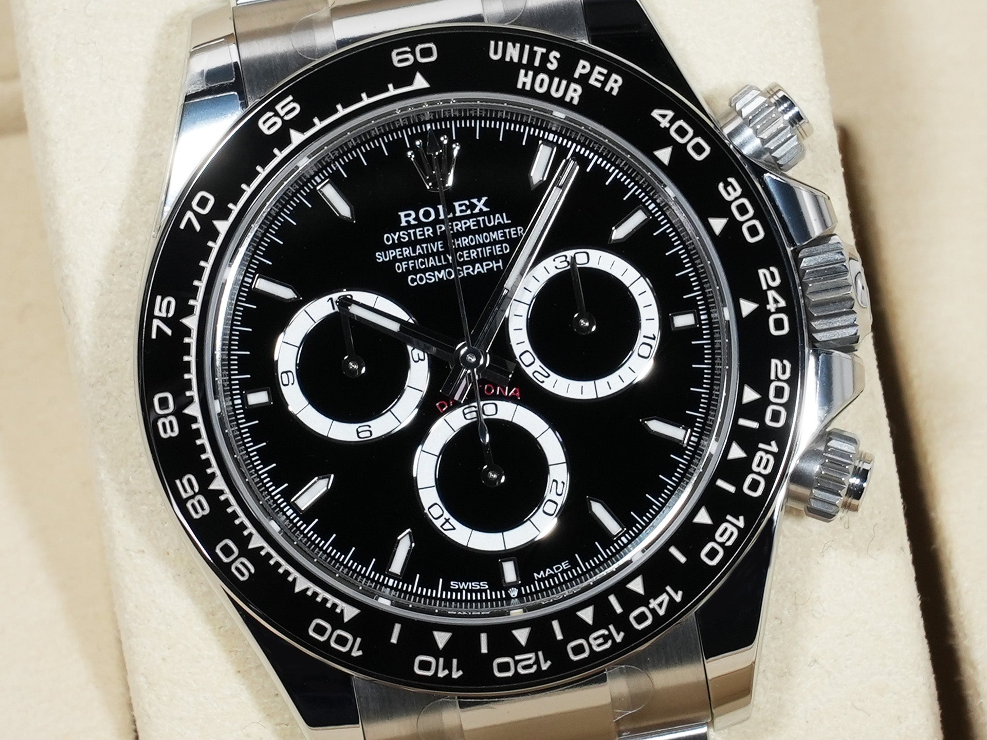 ROLEX Daytona Ref.126500LN Stainless Steel Black Dial Excellent Condition vdi6ysfm