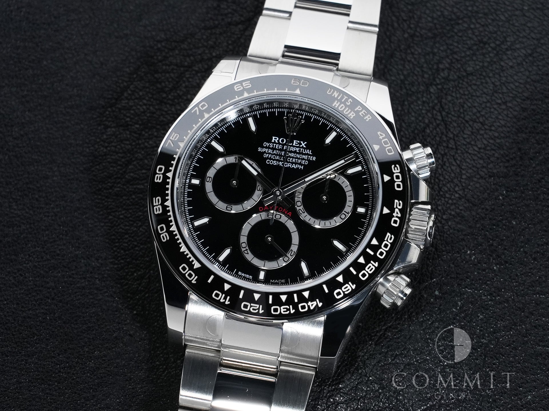 ROLEX Daytona Ref.126500LN Stainless Steel Black Dial Excellent Condition vdi6ysfm