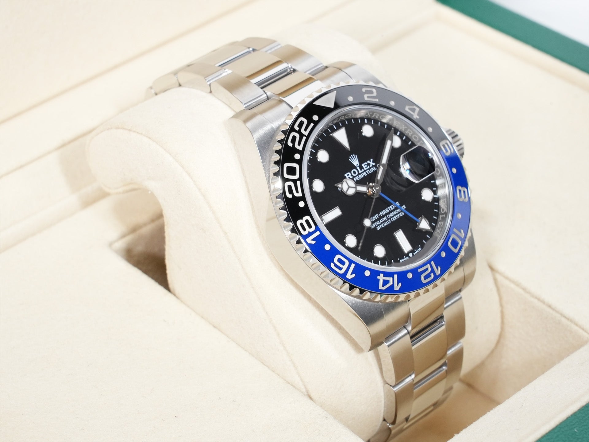 Rolex GMT-Master II Ref. 126710BLNR Stainless Steel Black Dial Oyster Bracelet Excellent Used c5nmf4cy