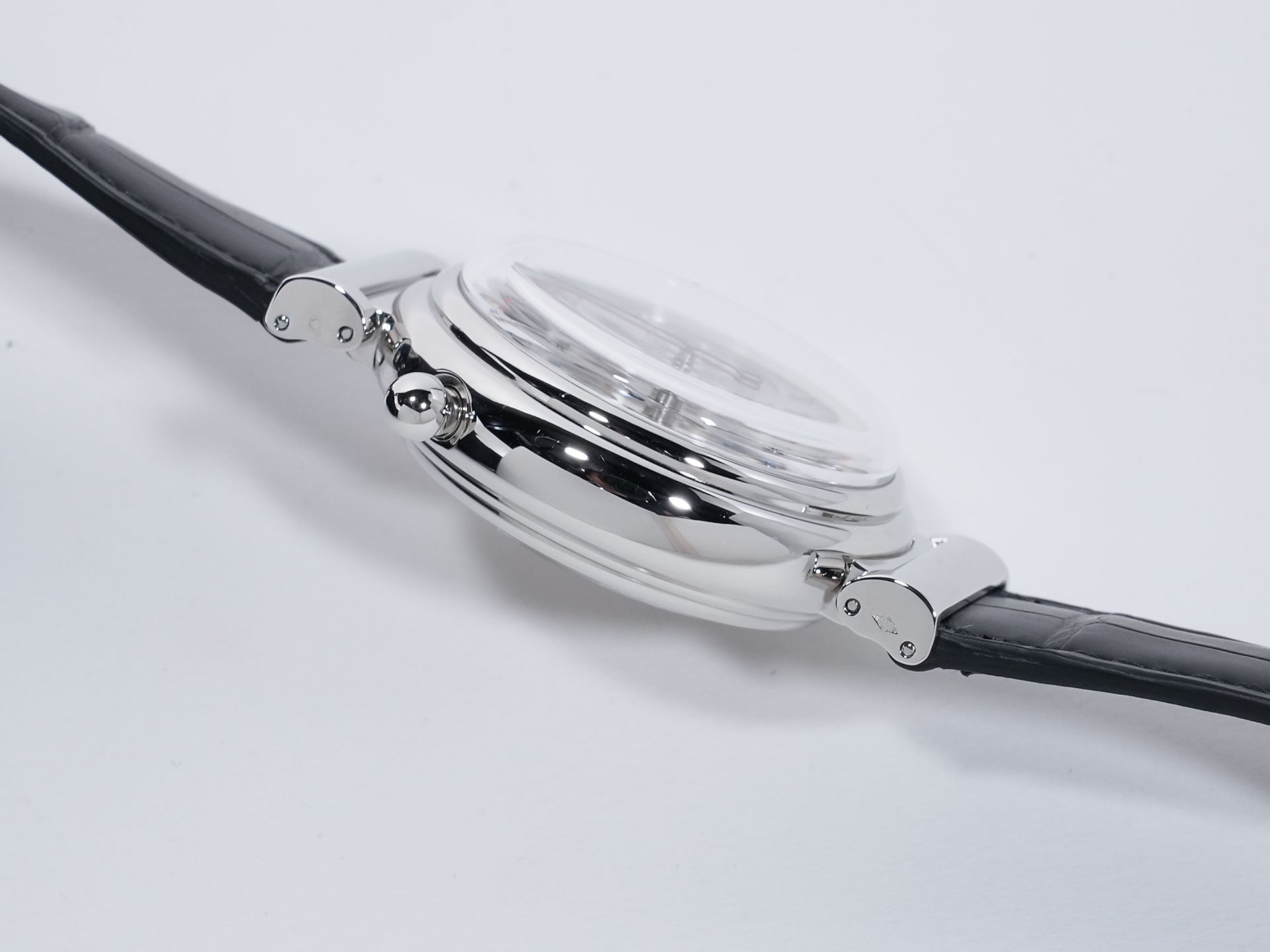IWC Da Vinci Perpetual Calendar Chronograph Rattrapante Ref. IW3751 Platinum Silver Dial Excellent Used bbf3xqgz