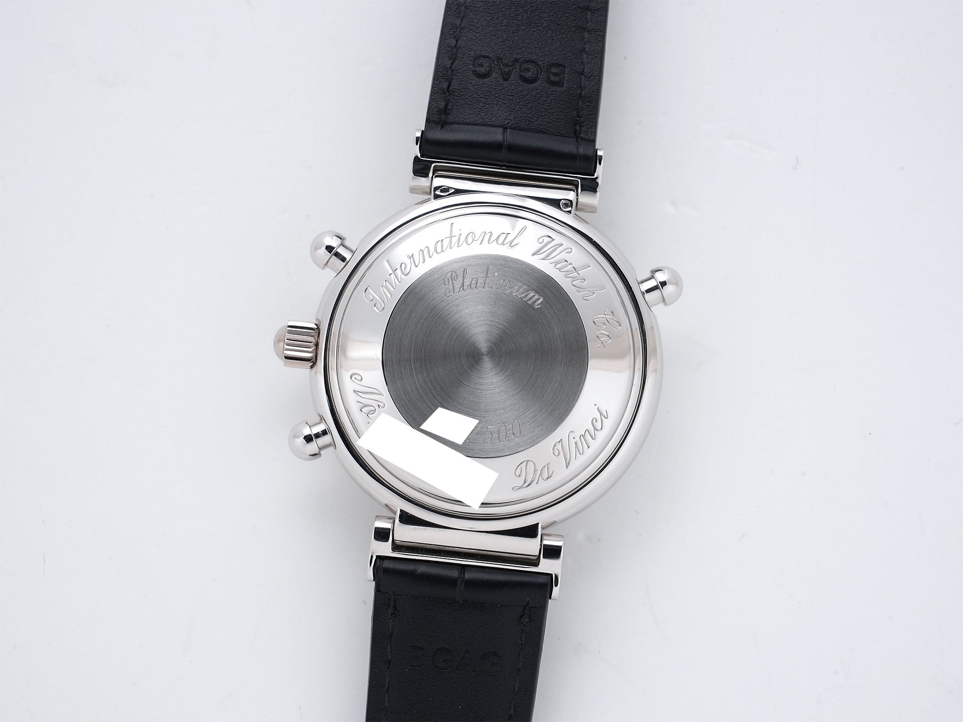 IWC Da Vinci Perpetual Calendar Chronograph Rattrapante Ref. IW3751 Platinum Silver Dial Excellent Used bbf3xqgz