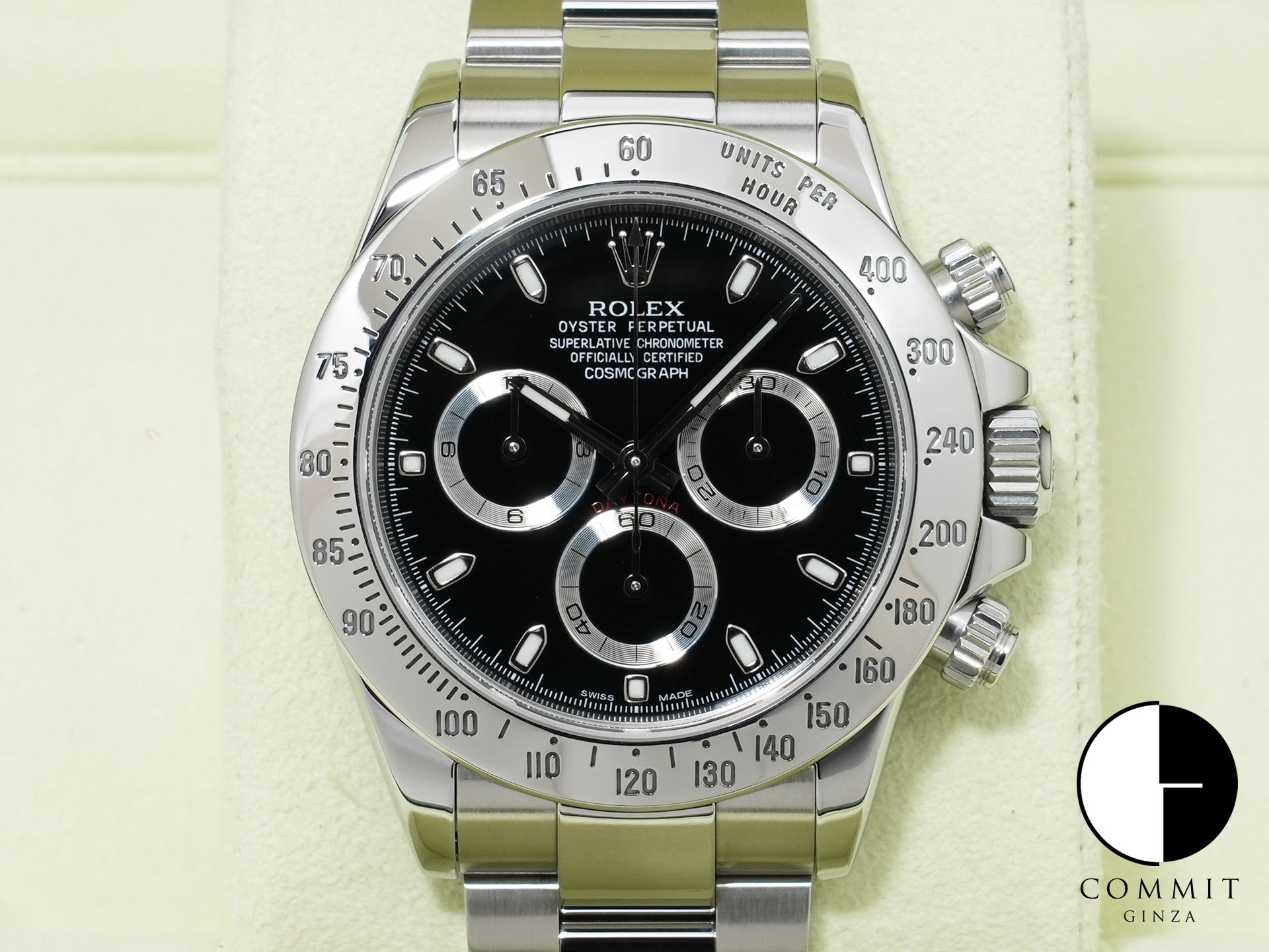 Rolex Daytona Ref. 116520 Stainless Steel Black Dial Excellent Used Condition e6xtedg8