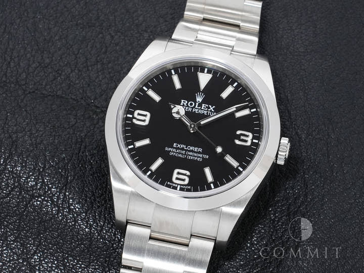 Rolex Explorer I Ref. 214270 Stainless Steel Black Dial Oyster Bracelet Excellent Used 4ftmik6k