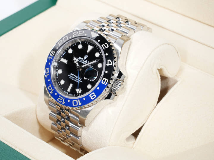Rolex GMT-Master II Ref. 126710BLNR Stainless Steel Black Dial Jubilee Bracelet Excellent Condition mqfj8von