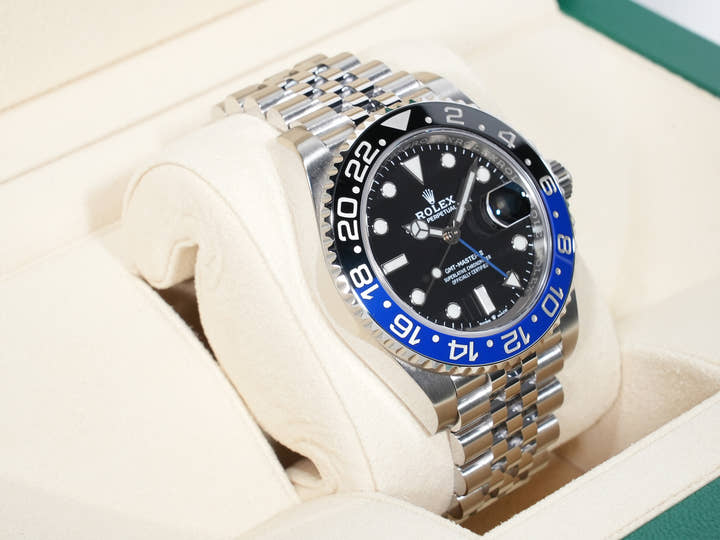 Rolex GMT-Master II Ref. 126710BLNR Stainless Steel Black Dial Jubilee Bracelet Excellent Condition mqfj8von