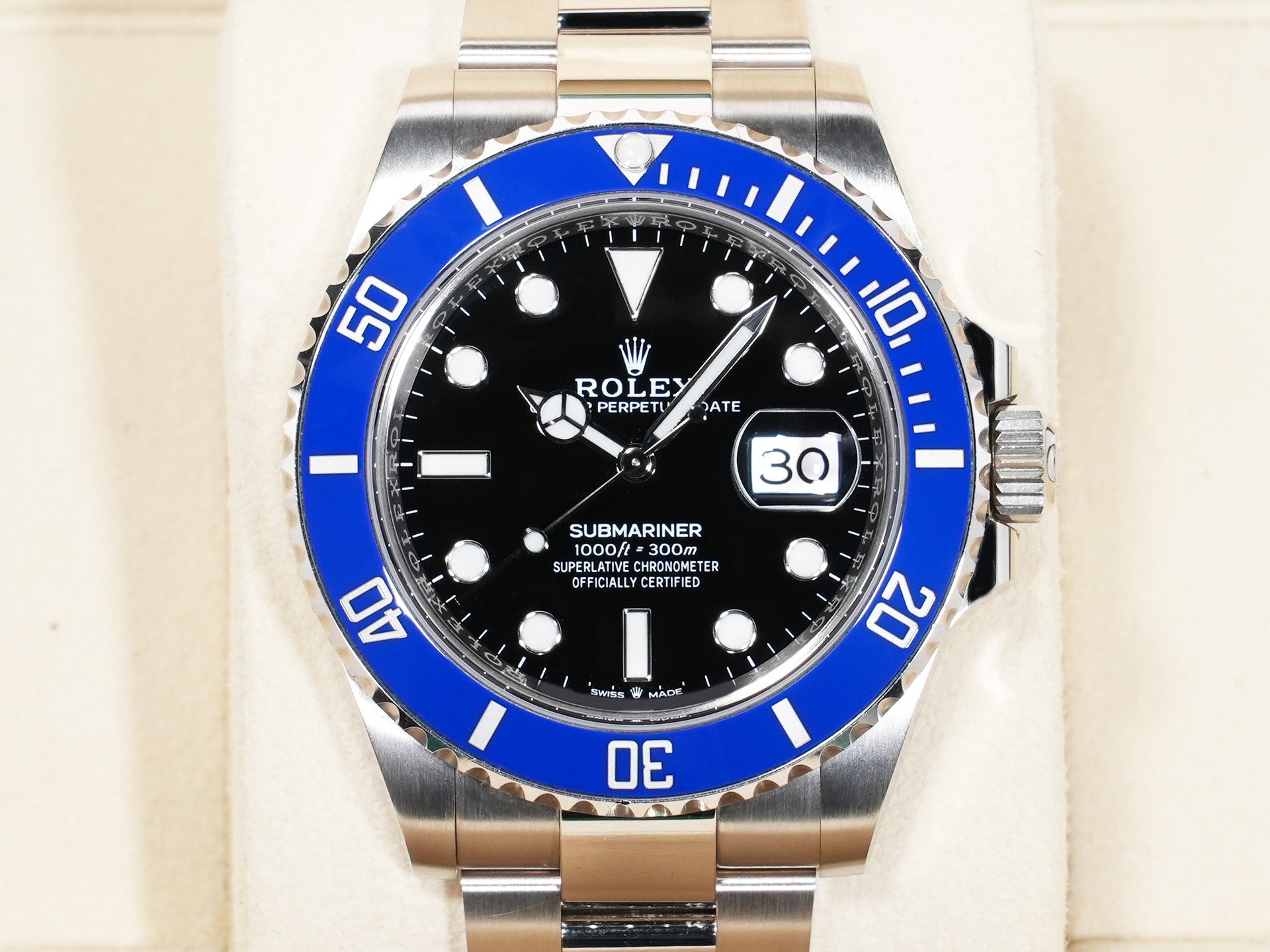 Rolex Submariner Date Ref. 126619LB White Gold Black Dial Used 8y332yqc