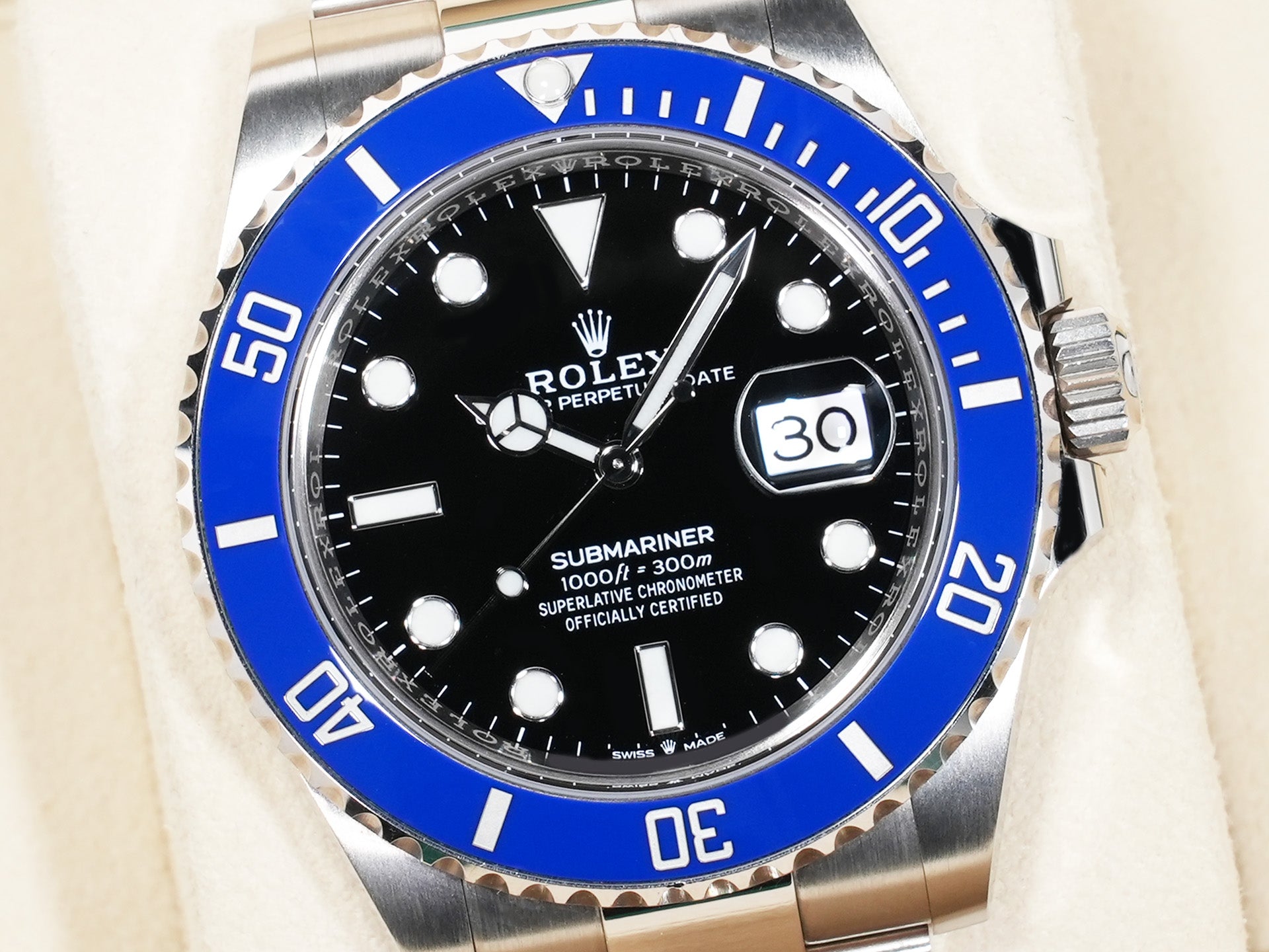 Rolex Submariner Date Ref. 126619LB White Gold Black Dial Used 8y332yqc