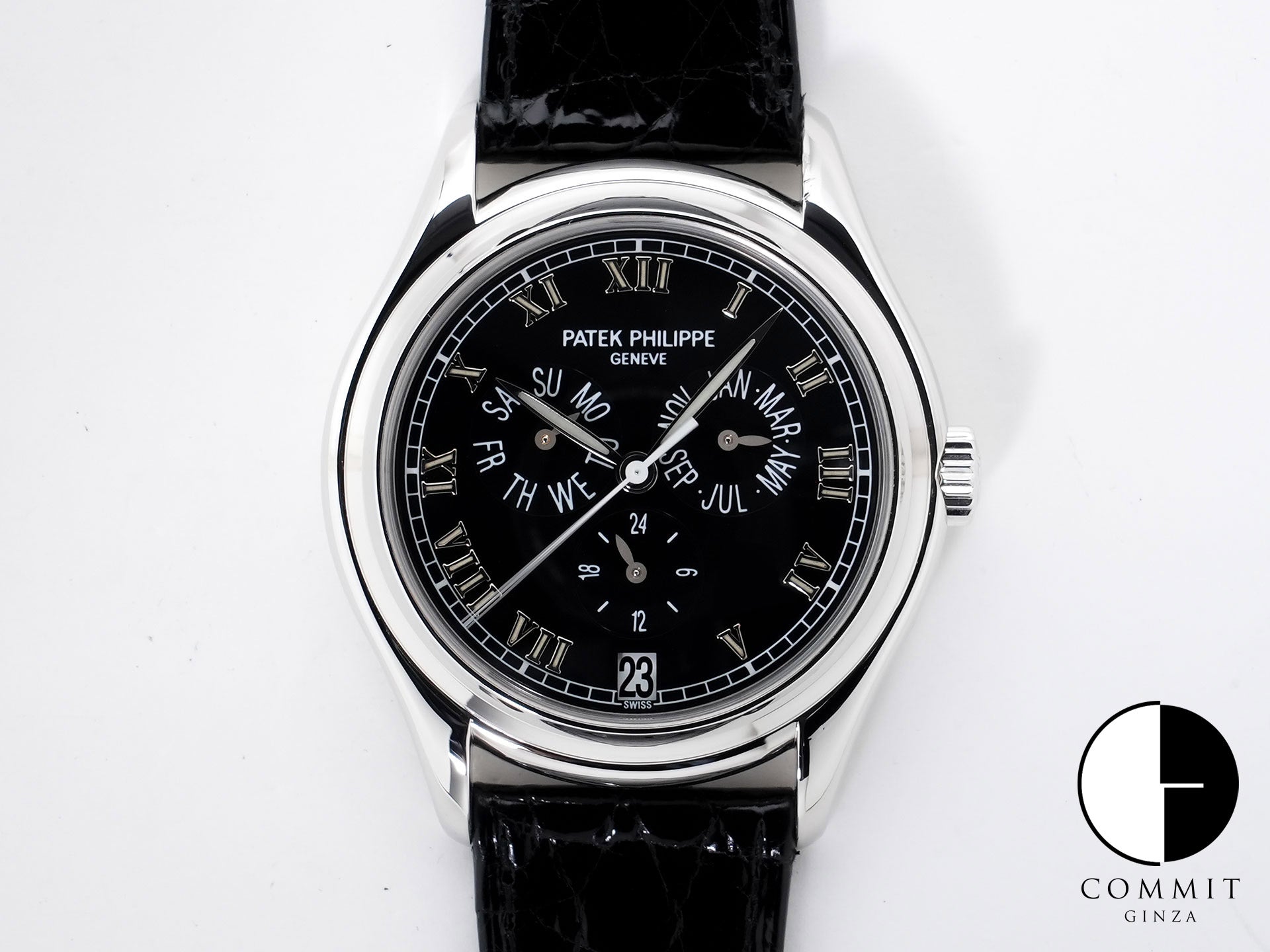 Patek Philippe Annual Calendar Ref. 5035P-001 Platinum Black Dial Used cbnx56ry