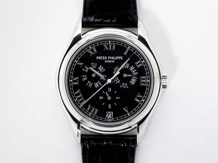 Patek Philippe Annual Calendar Ref. 5035P-001 Platinum Black Dial Used cbnx56ry