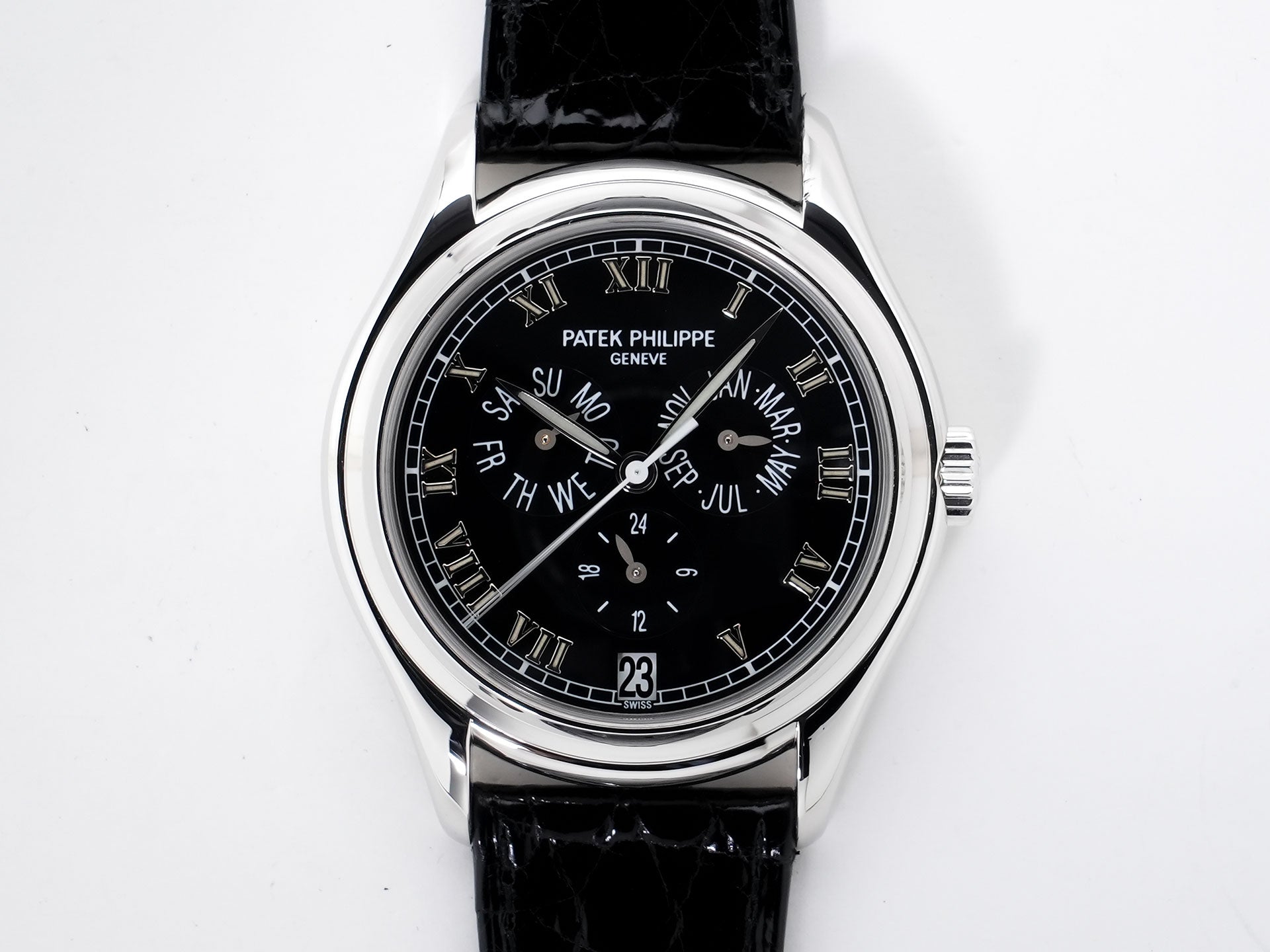 Patek Philippe Annual Calendar Ref. 5035P-001 Platinum Black Dial Used cbnx56ry