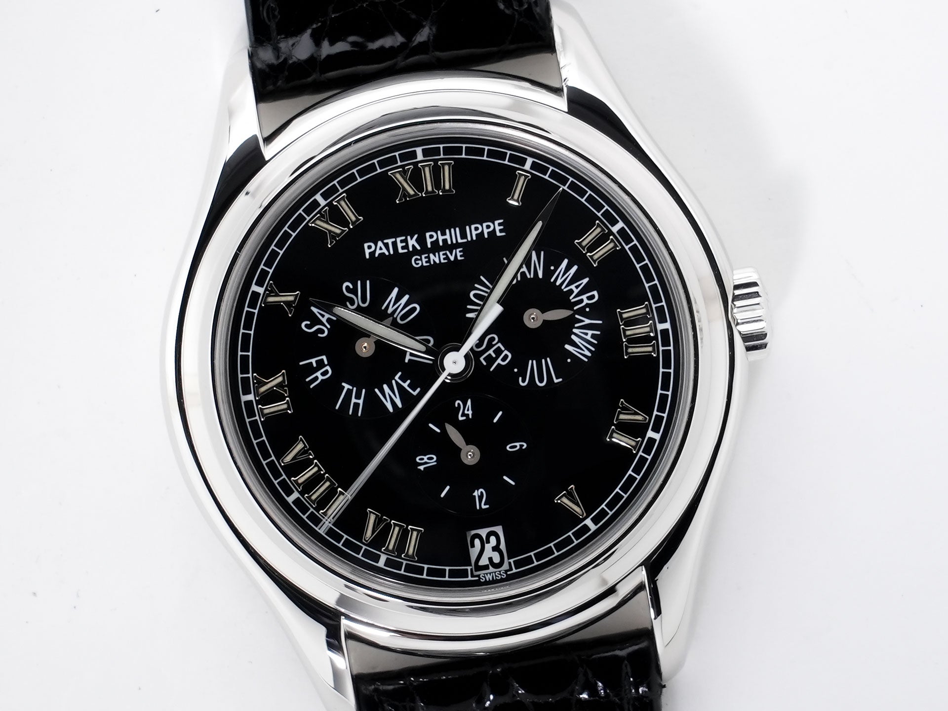 Patek Philippe Annual Calendar Ref. 5035P-001 Platinum Black Dial Used cbnx56ry