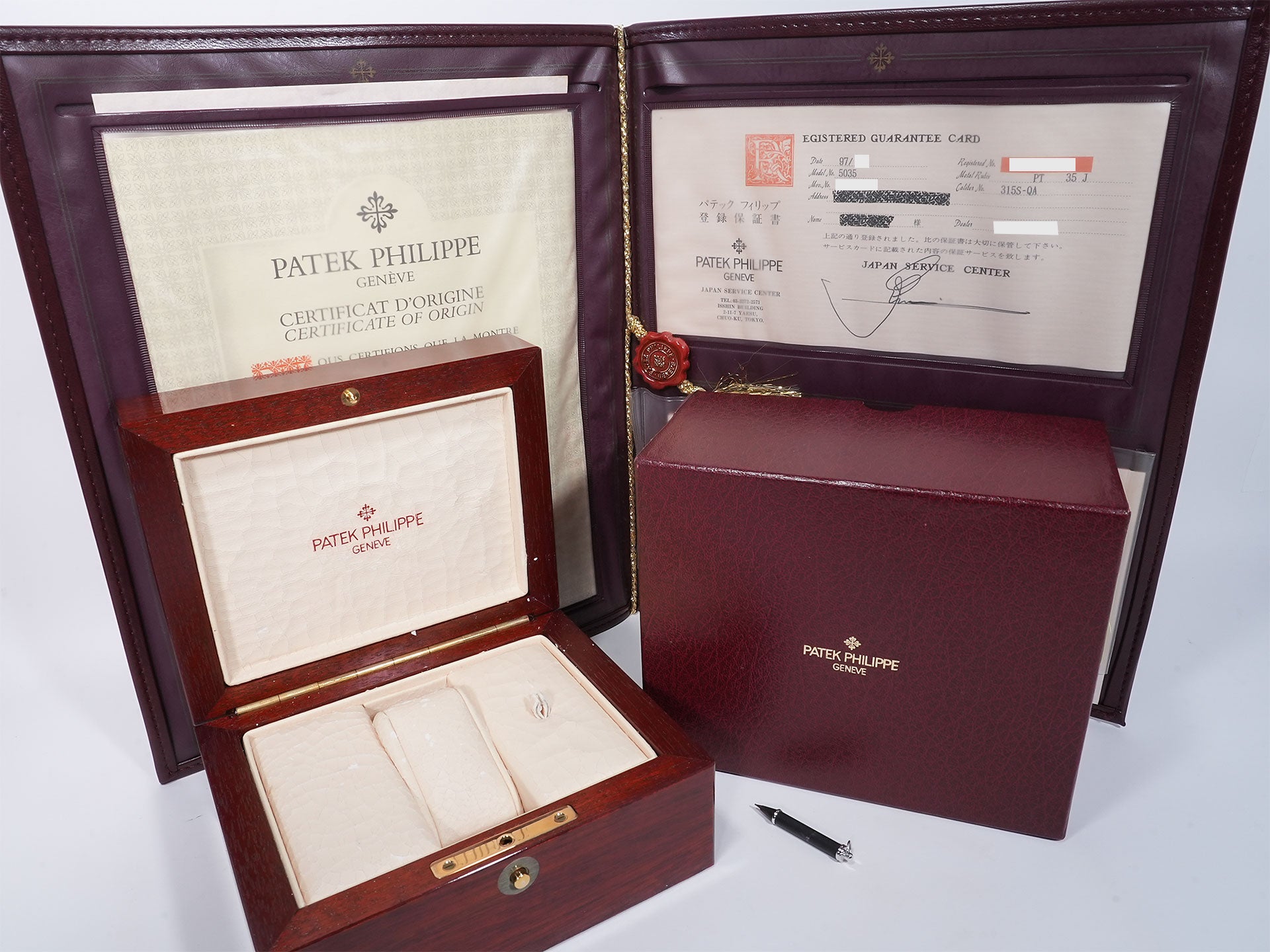 Patek Philippe Annual Calendar Ref. 5035P-001 Platinum Black Dial Used cbnx56ry
