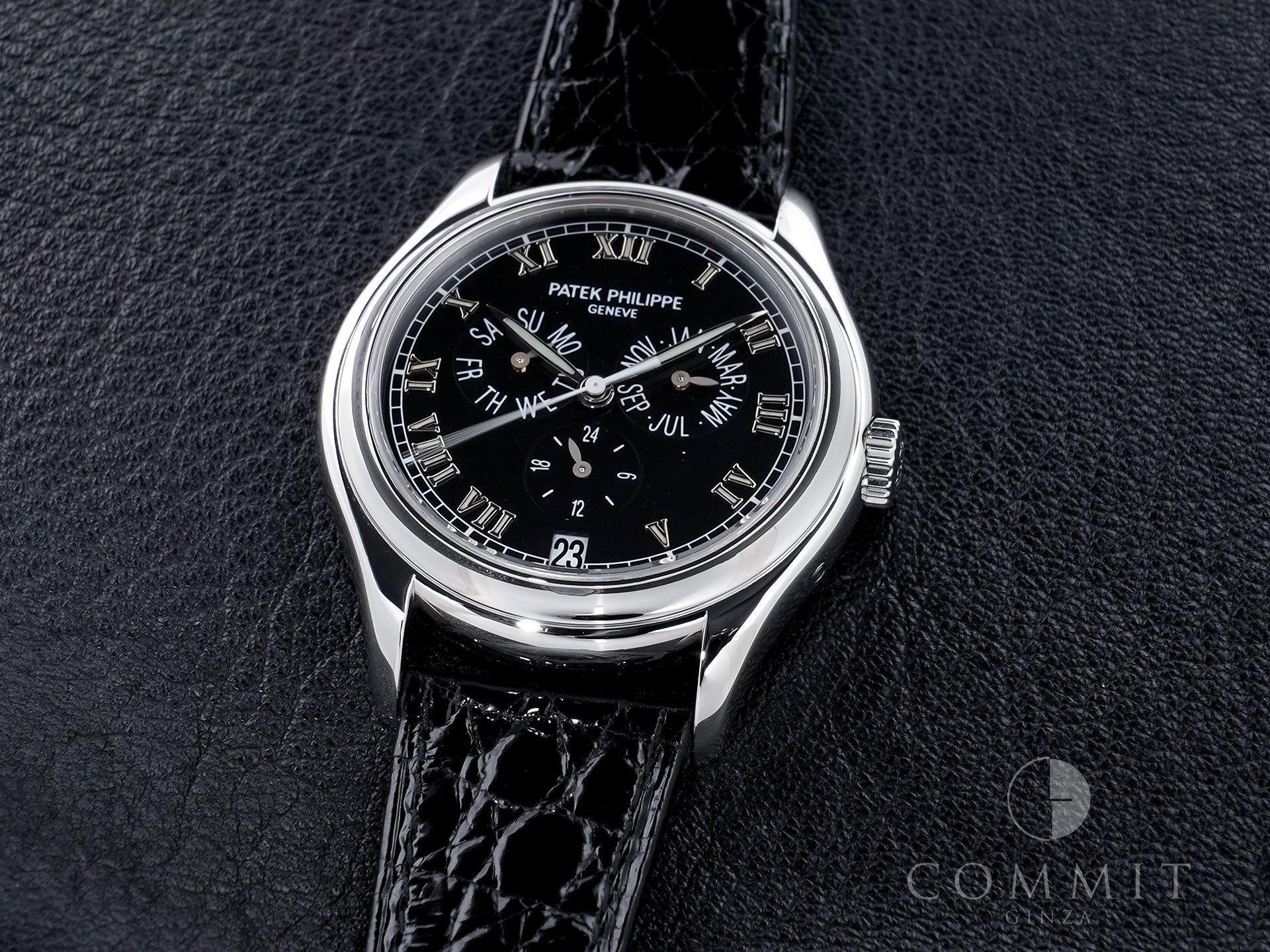 Patek Philippe Annual Calendar Ref. 5035P-001 Platinum Black Dial Used cbnx56ry
