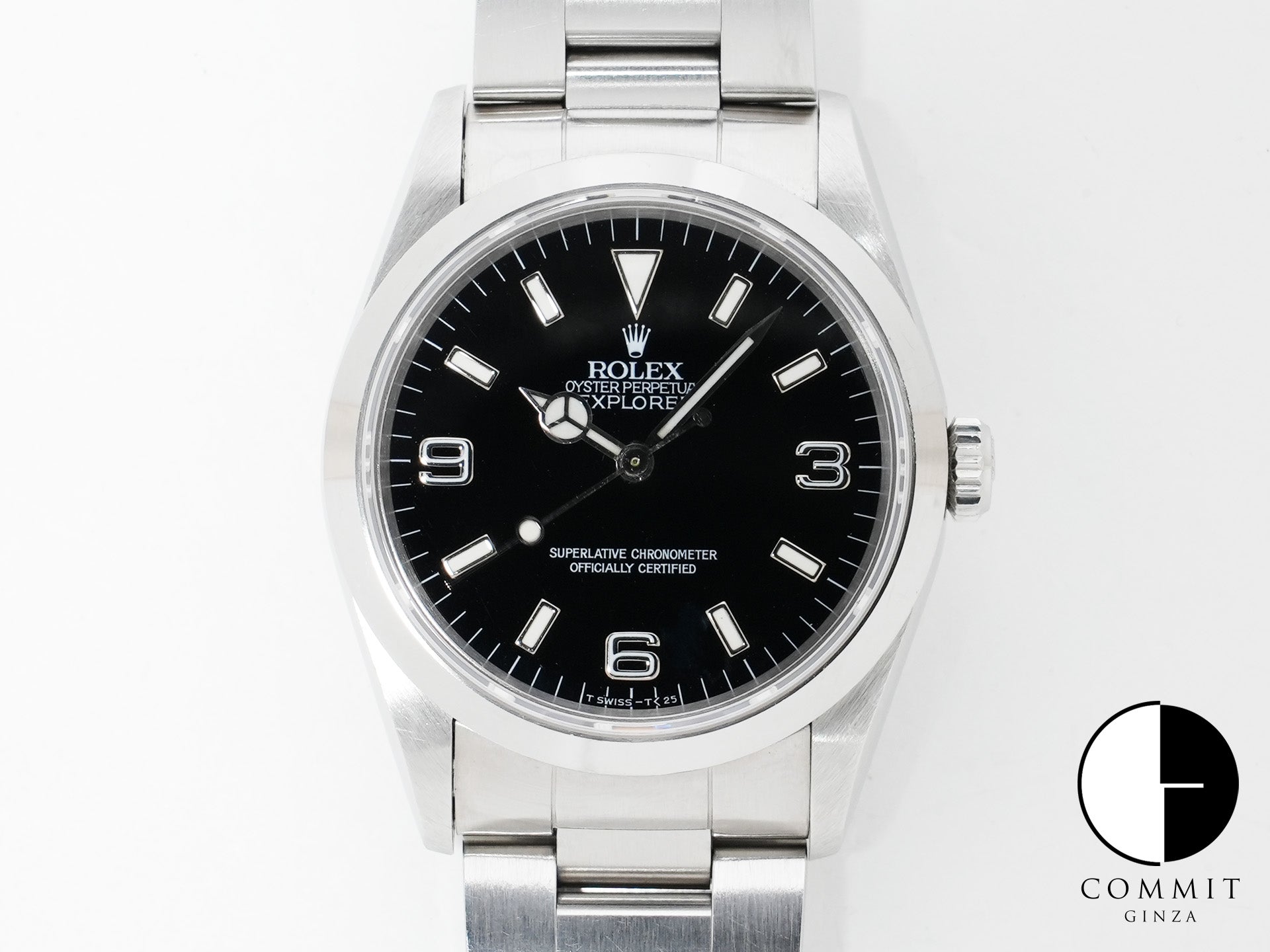 Rolex Explorer I Ref. 14270 Stainless Steel Black Dial Oyster Bracelet Used 9w6v388p