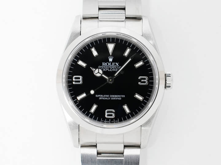 Rolex Explorer I Ref. 14270 Stainless Steel Black Dial Oyster Bracelet Used 9w6v388p