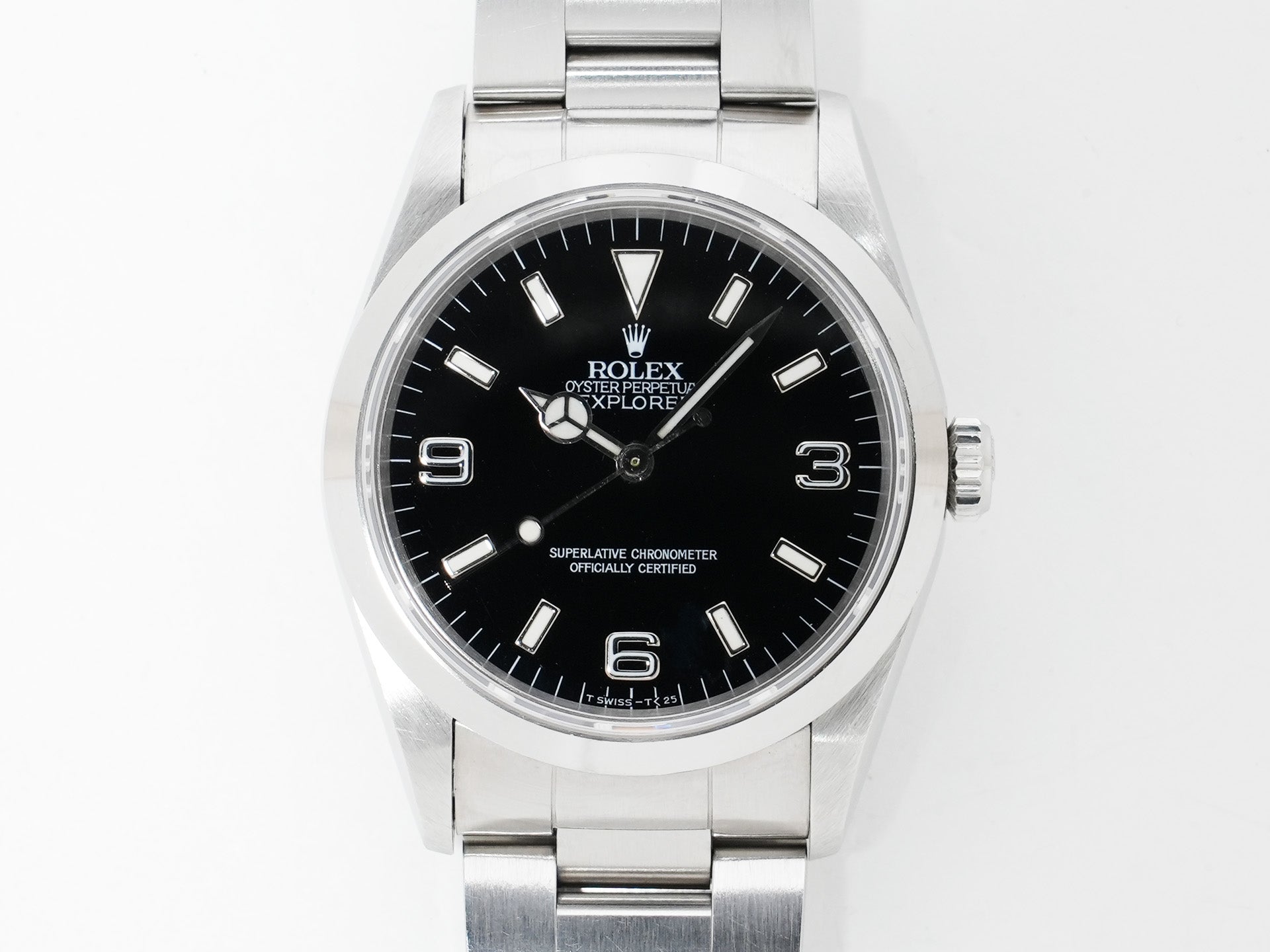 Rolex Explorer I Ref. 14270 Stainless Steel Black Dial Oyster Bracelet Used 9w6v388p