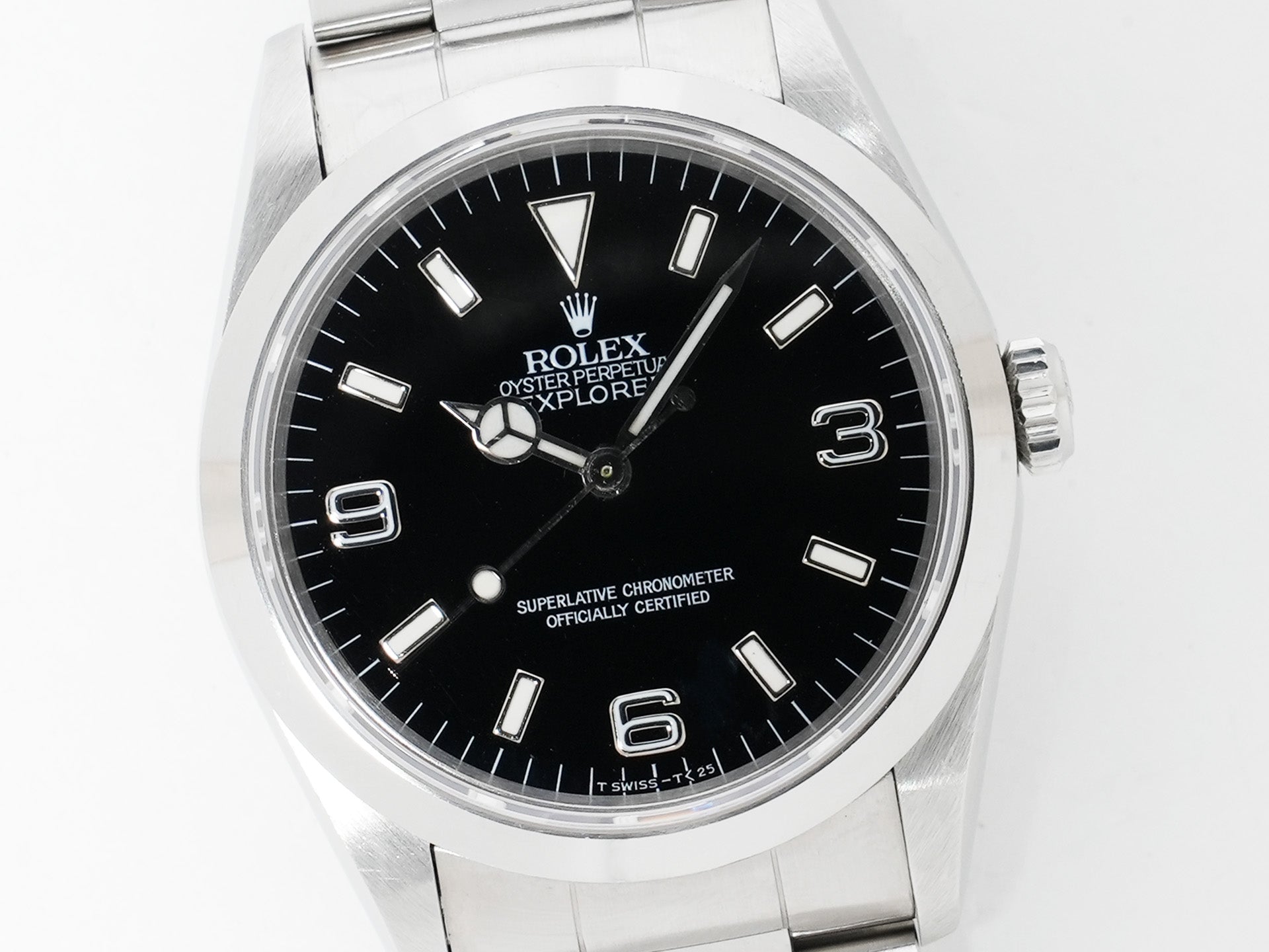 Rolex Explorer I Ref. 14270 Stainless Steel Black Dial Oyster Bracelet Used 9w6v388p