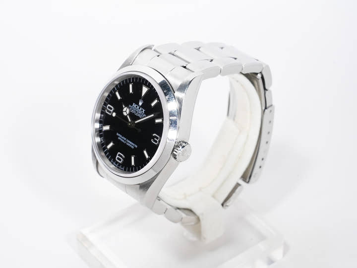 Rolex Explorer I Ref. 14270 Stainless Steel Black Dial Oyster Bracelet Used 9w6v388p