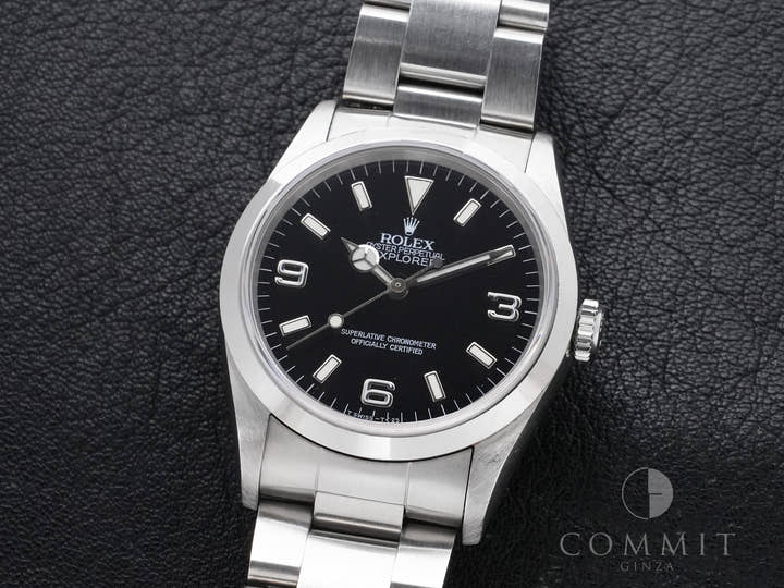 Rolex Explorer I Ref. 14270 Stainless Steel Black Dial Oyster Bracelet Used 9w6v388p