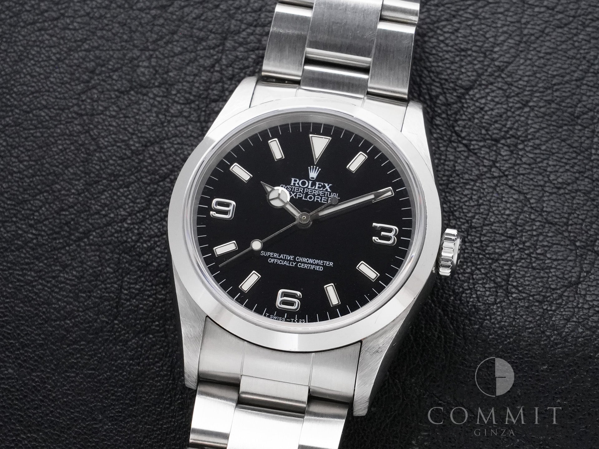 Rolex Explorer I Ref. 14270 Stainless Steel Black Dial Oyster Bracelet Used 9w6v388p