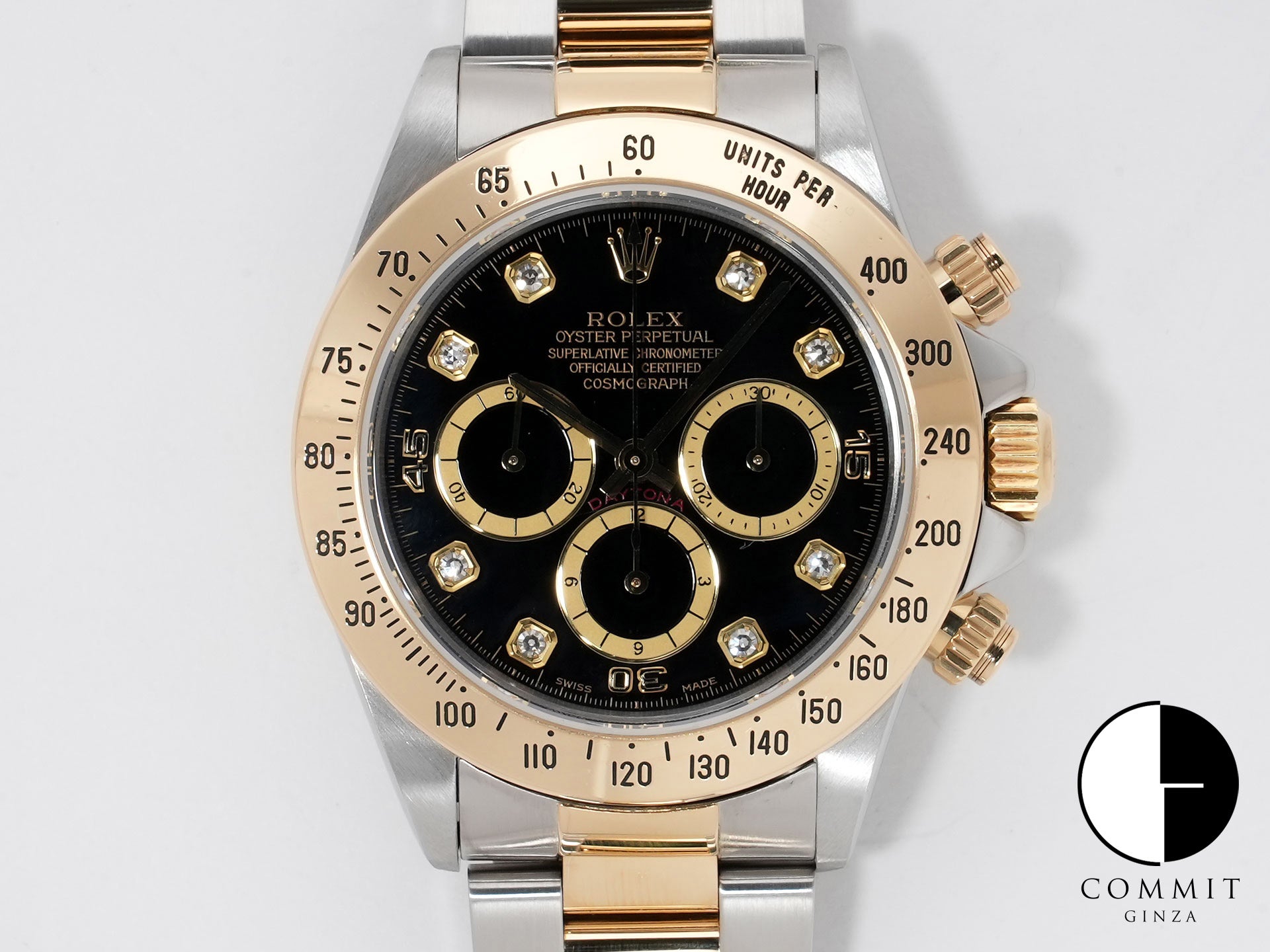 ロレックス デイトナ エルプリメロ Ref.16523G ステンレススチール/イエローゴールド ブラック文字盤 美中古 w63huxe9