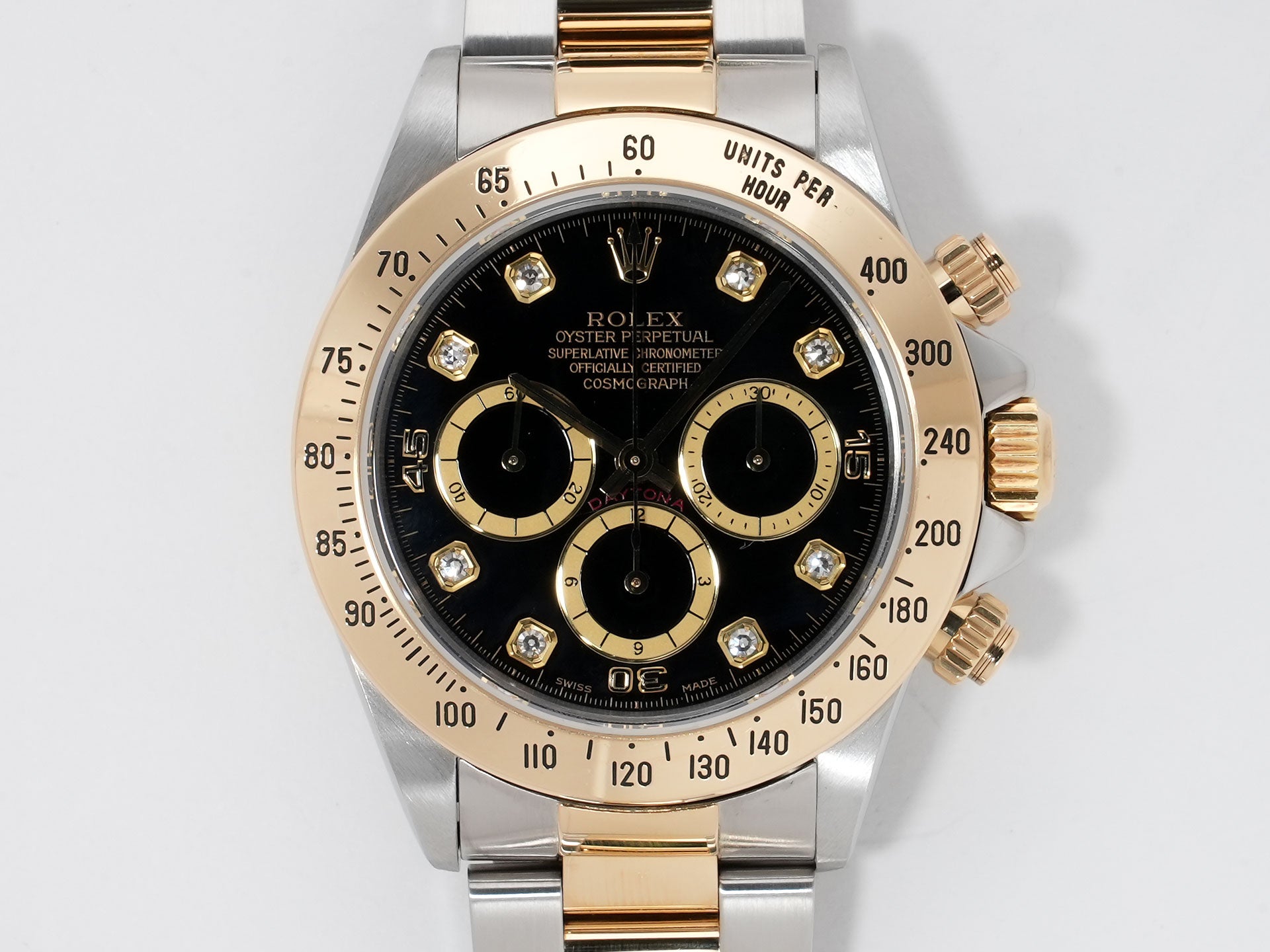 ロレックス デイトナ エルプリメロ Ref.16523G ステンレススチール/イエローゴールド ブラック文字盤 美中古 w63huxe9