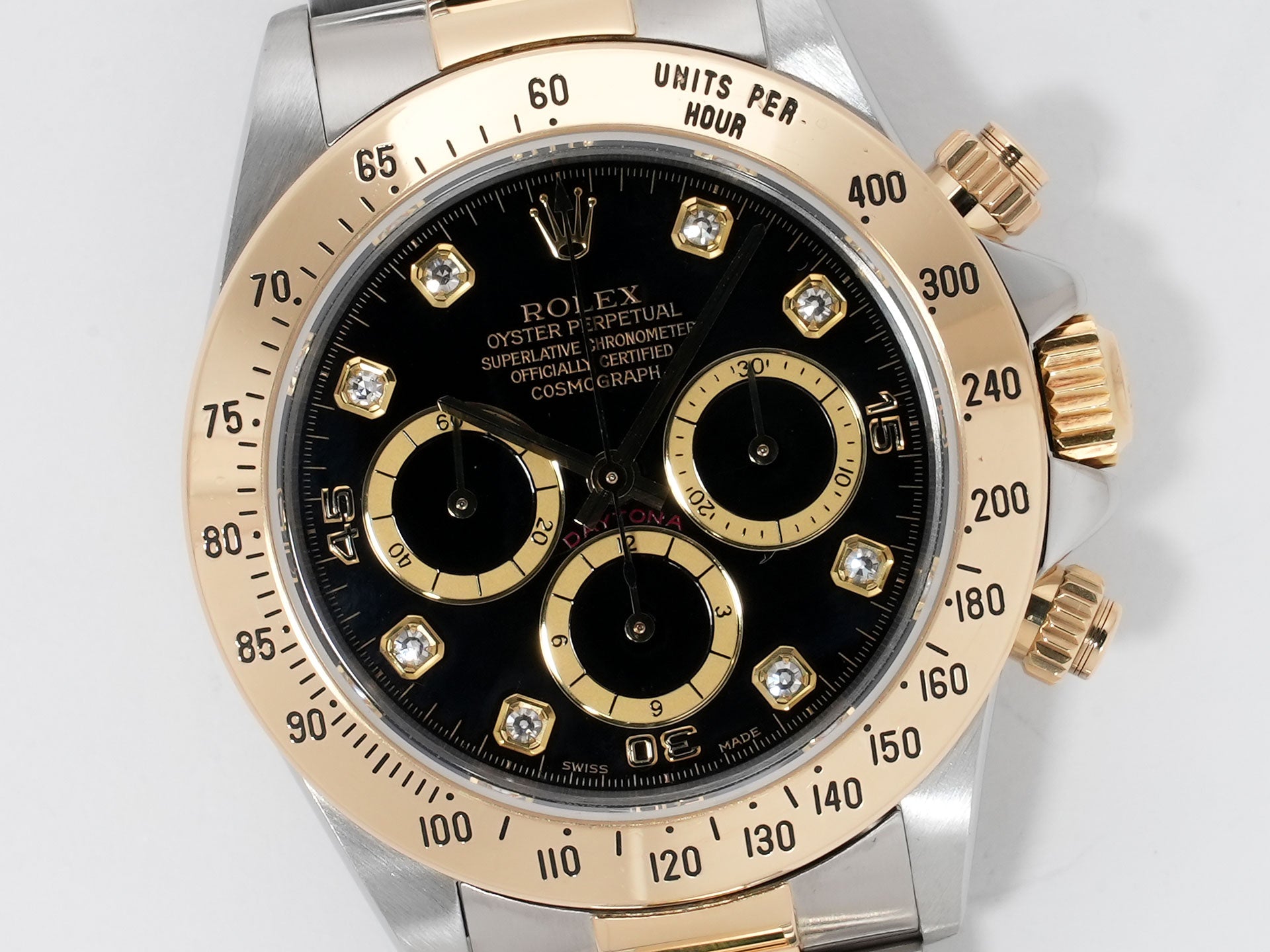 ロレックス デイトナ エルプリメロ Ref.16523G ステンレススチール/イエローゴールド ブラック文字盤 美中古 w63huxe9