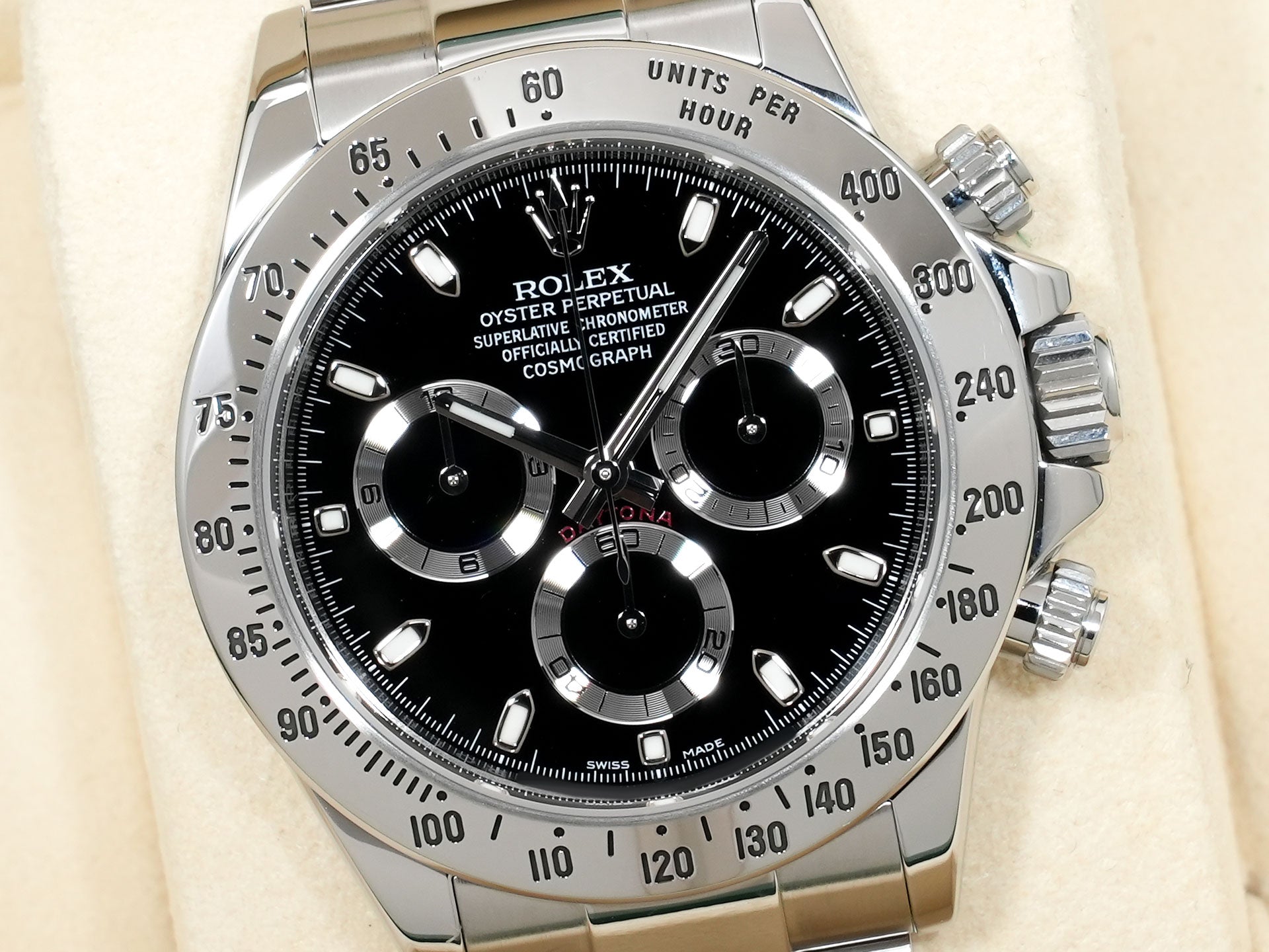 ロレックス デイトナ Ref.116520 ステンレススチール ブラック文字盤 美中古 bqjra6su