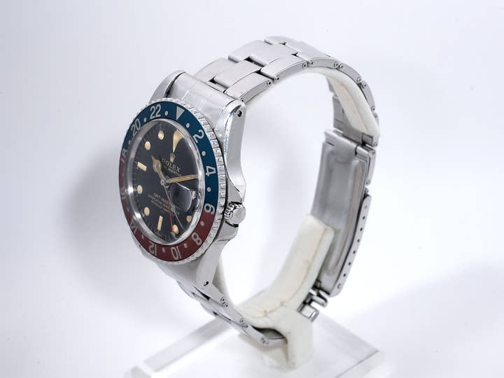 ロレックス GMTマスター Ref.1675 ステンレススチール ブラック文字盤 オイスターブレスレット 中古 yo7b3zwe