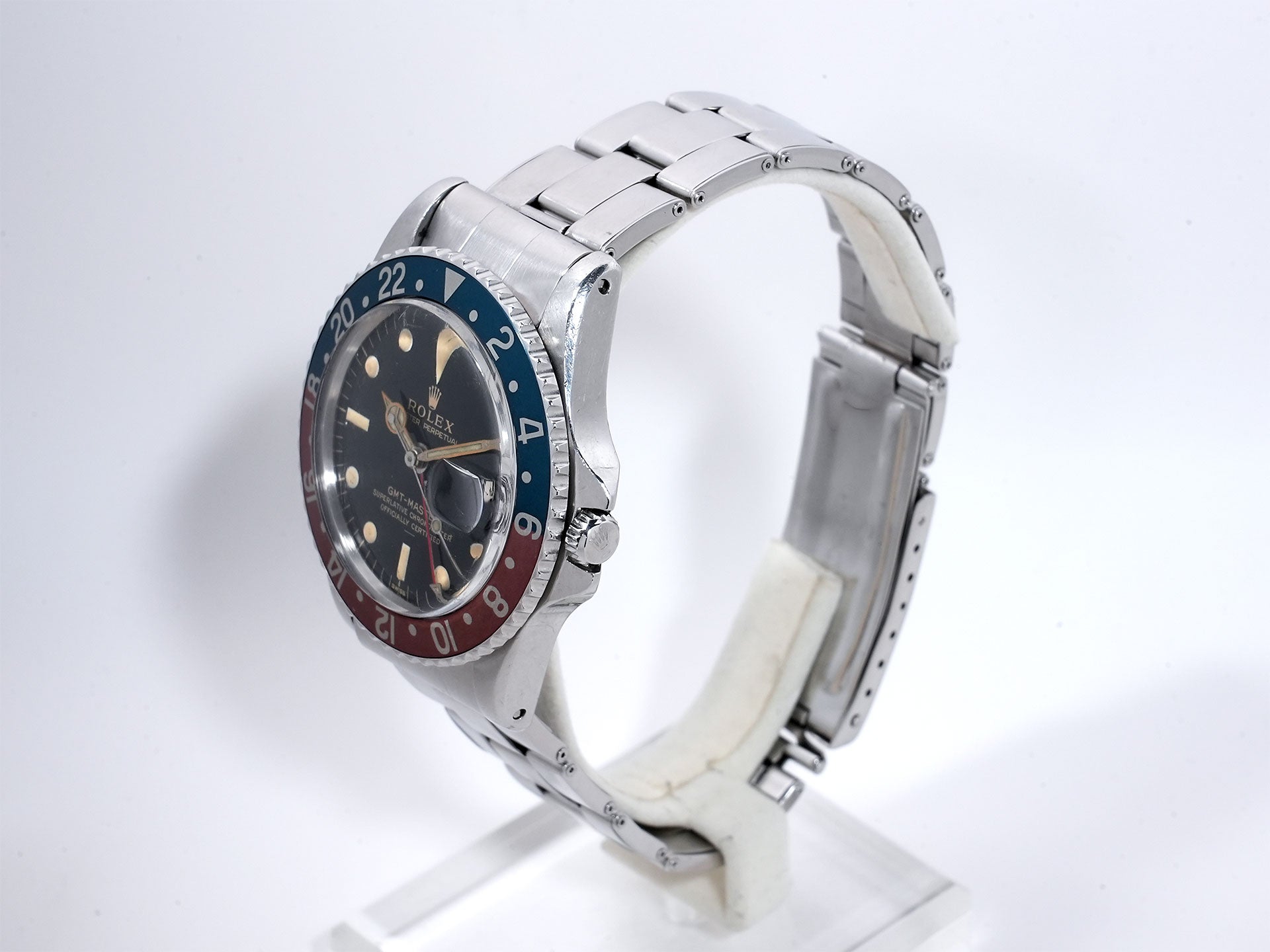 ロレックス GMTマスター Ref.1675 ステンレススチール ブラック文字盤 オイスターブレスレット 中古 yo7b3zwe