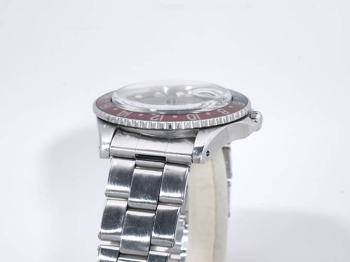 ロレックス GMTマスター Ref.1675 ステンレススチール ブラック文字盤 オイスターブレスレット 中古 yo7b3zwe