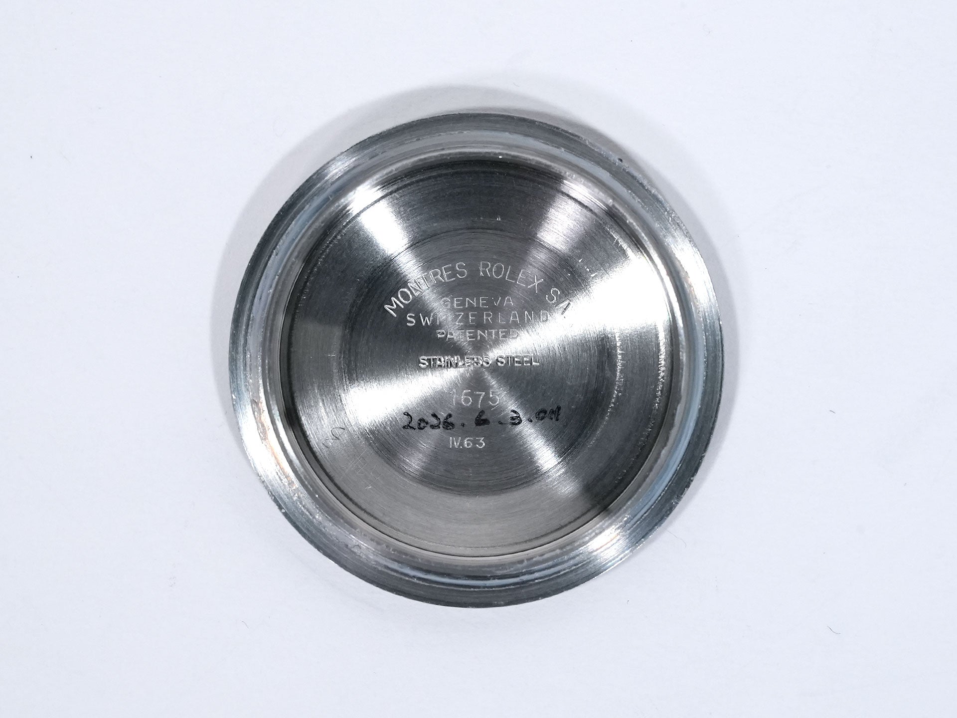 ロレックス GMTマスター Ref.1675 ステンレススチール ブラック文字盤 オイスターブレスレット 中古 yo7b3zwe