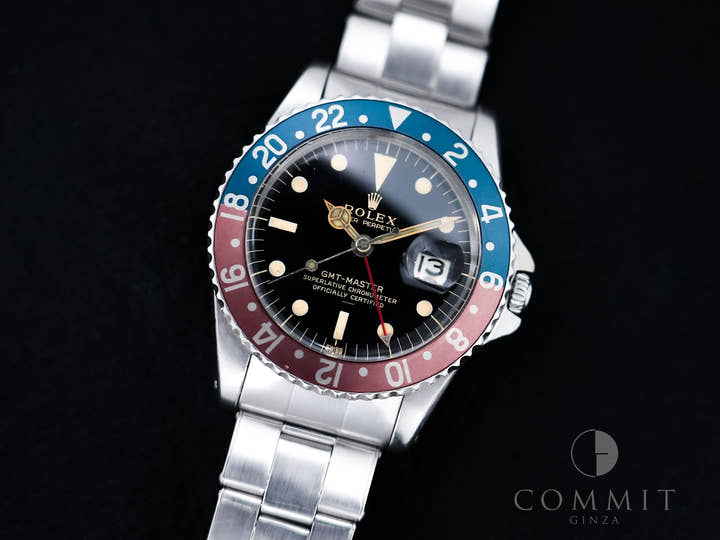 ロレックス GMTマスター Ref.1675 ステンレススチール ブラック文字盤 オイスターブレスレット 中古 yo7b3zwe