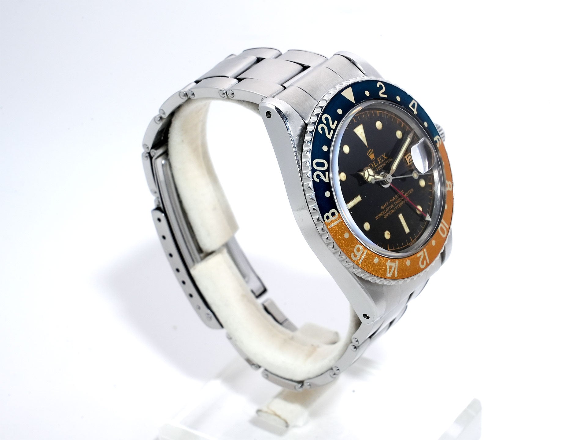 ロレックス GMTマスター Ref.1675 ステンレススチール ブラック文字盤 オイスターブレスレット 中古 989fpjid
