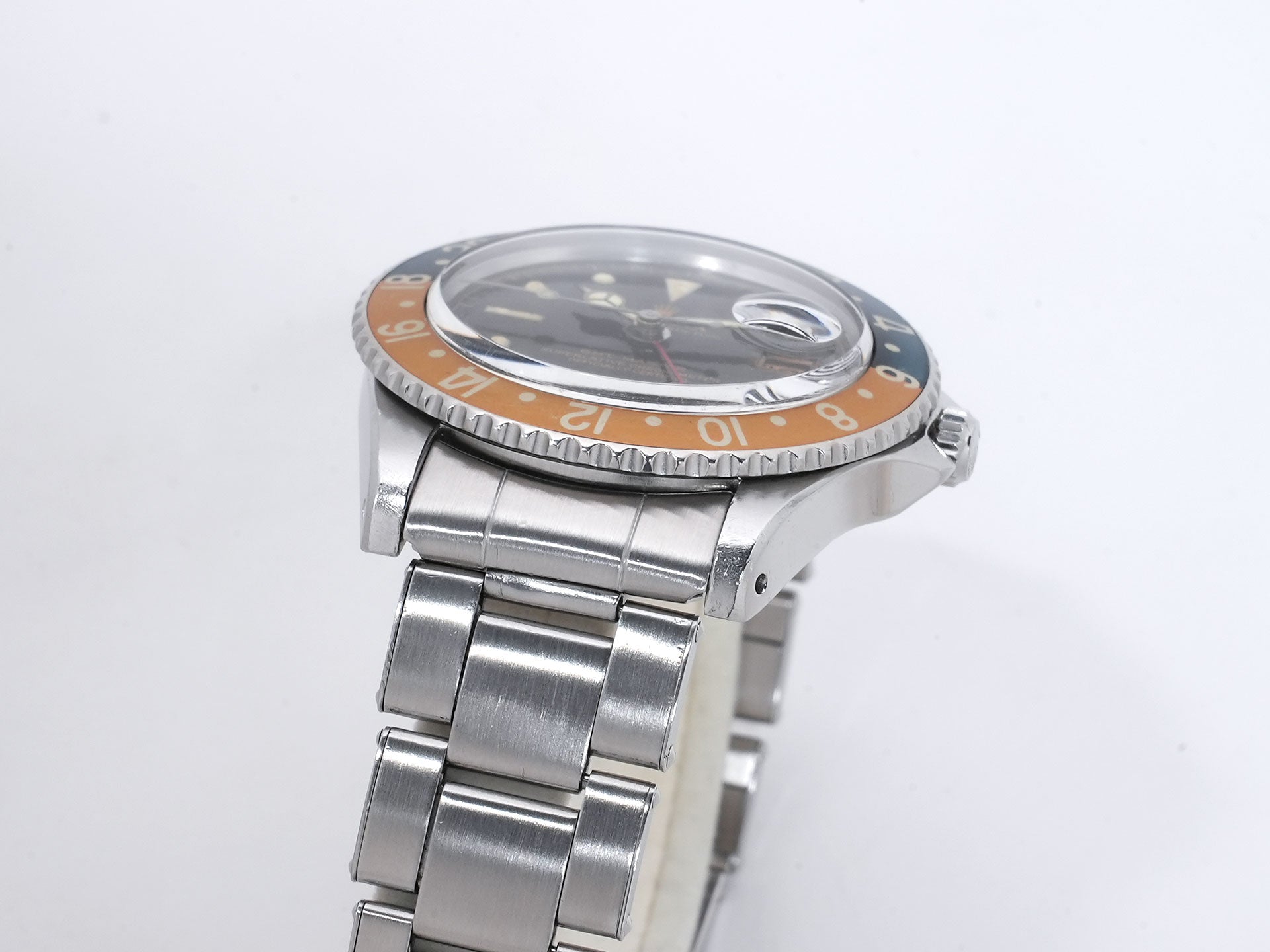 ロレックス GMTマスター Ref.1675 ステンレススチール ブラック文字盤 オイスターブレスレット 中古 989fpjid