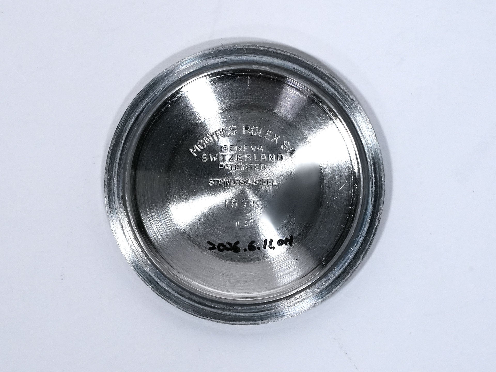ロレックス GMTマスター Ref.1675 ステンレススチール ブラック文字盤 オイスターブレスレット 中古 989fpjid