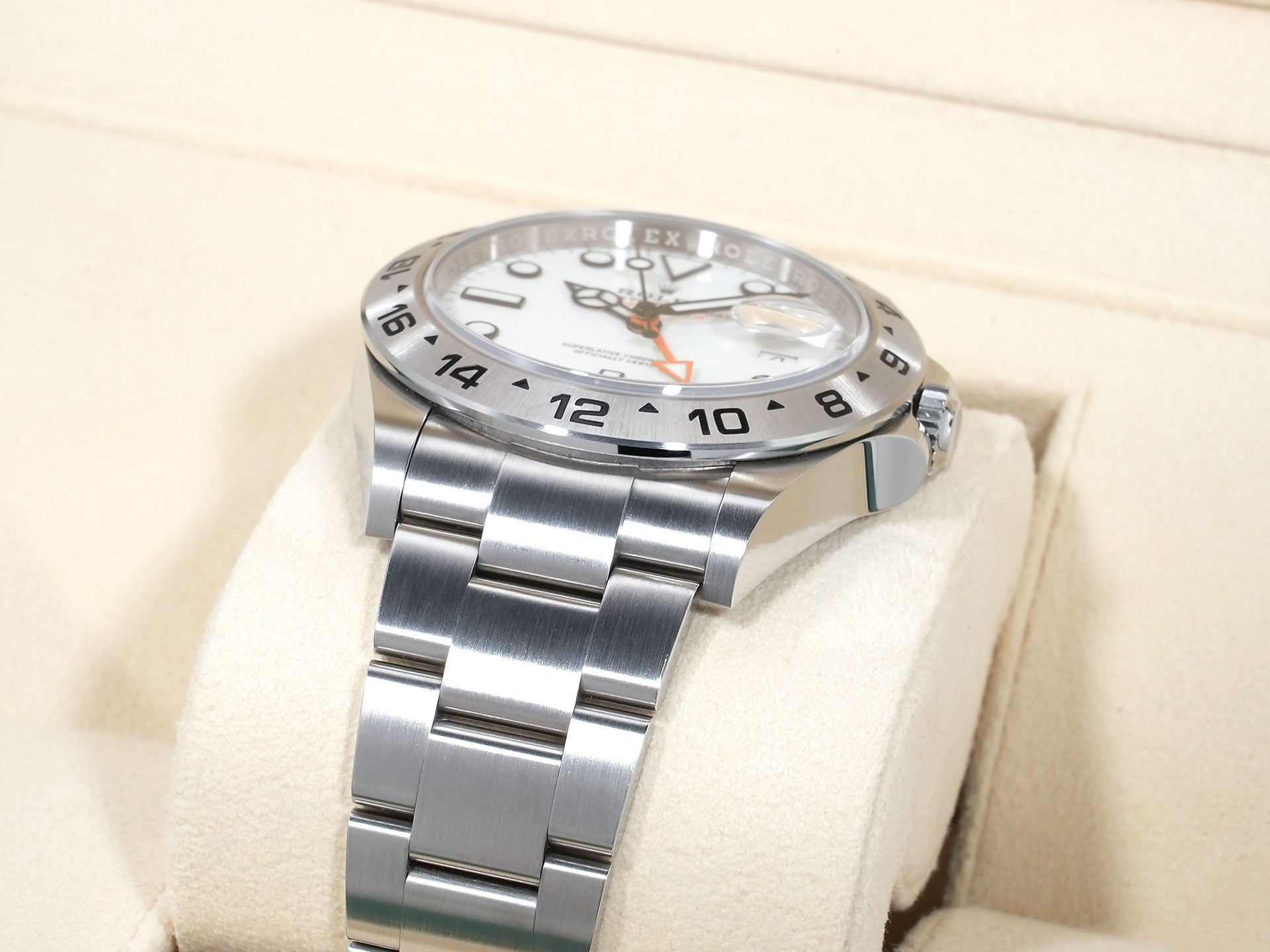ロレックス エクスプローラーII Ref.226570 ステンレススチール ホワイト文字盤 オイスターブレスレット 中古 kpdenra9