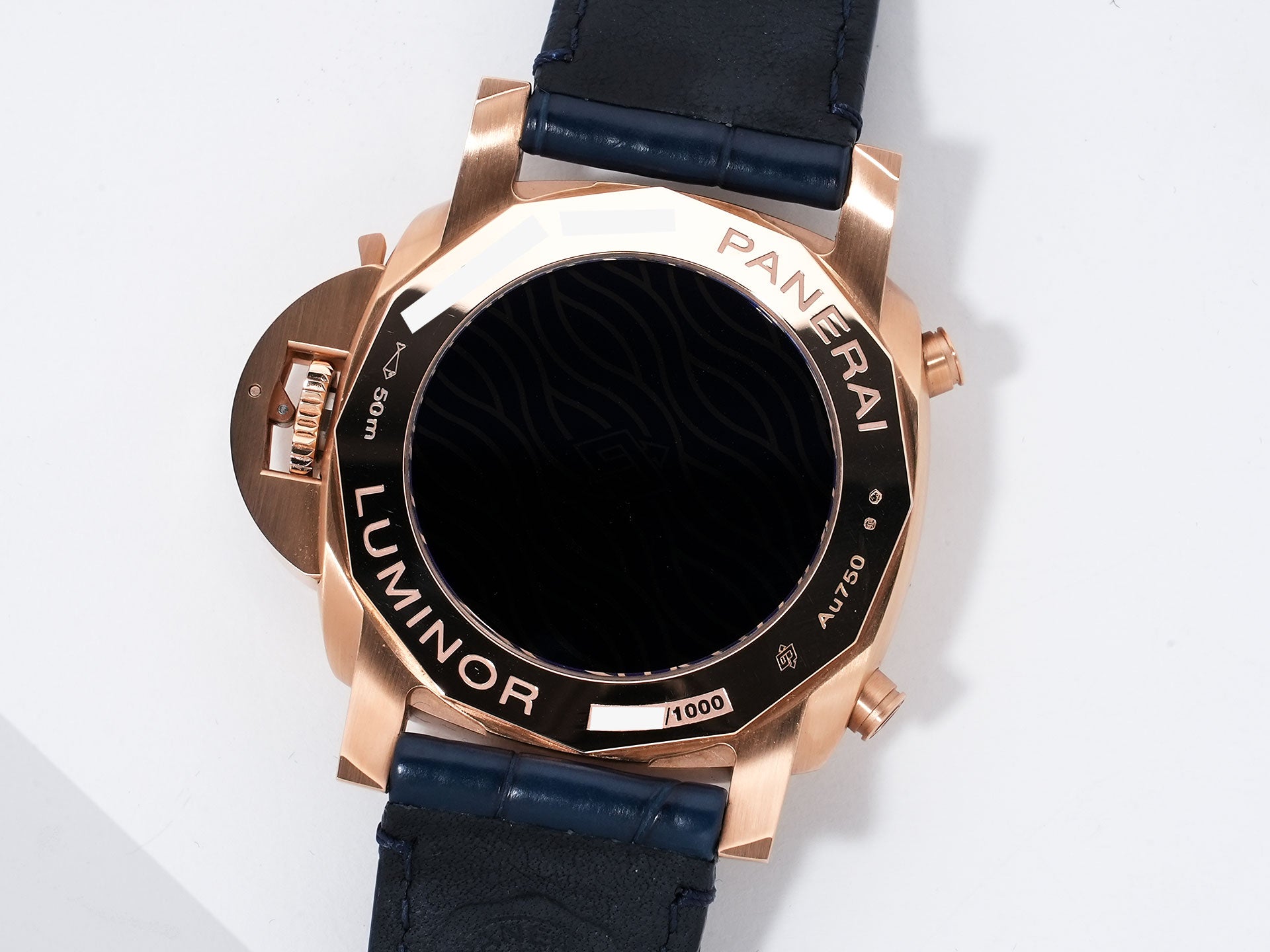 パネライ ルミノールクロノ Ref.PAM01111 パネライゴールドテック ブルー文字盤 美品 e6yhtbco