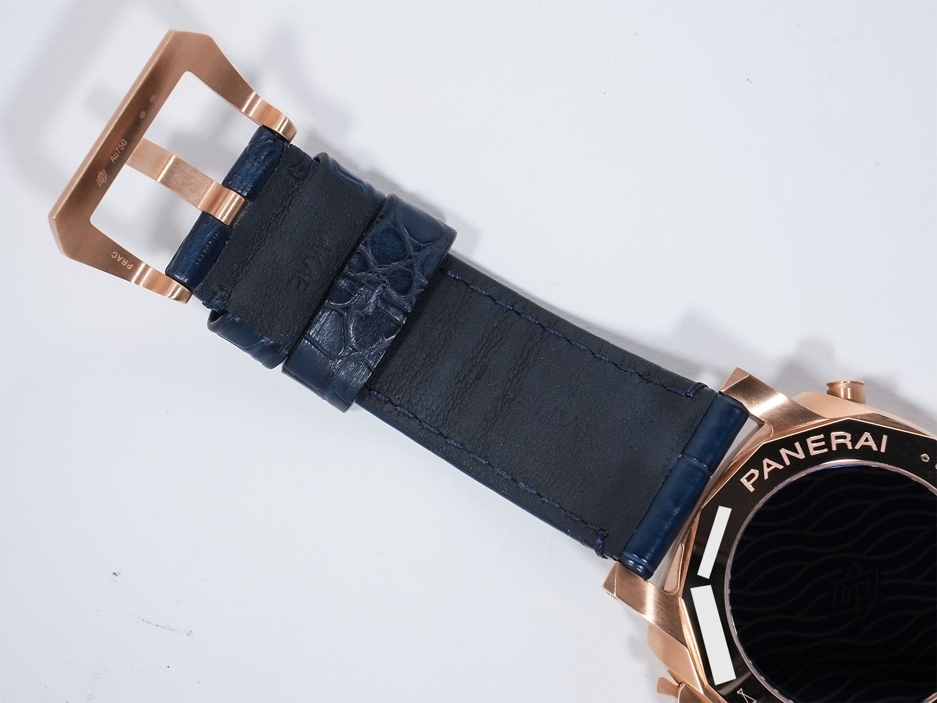 パネライ ルミノールクロノ Ref.PAM01111 パネライゴールドテック ブルー文字盤 美品 e6yhtbco
