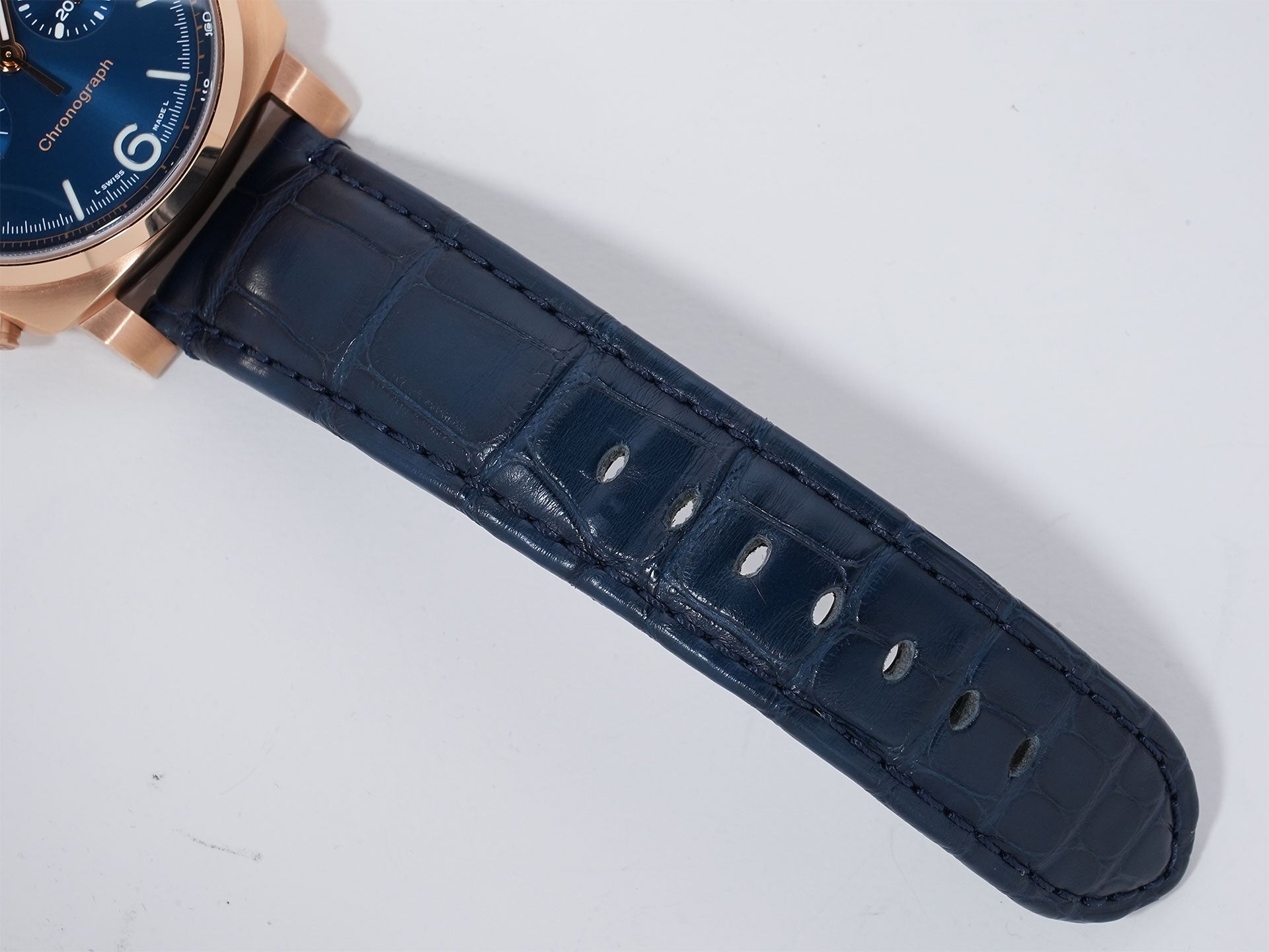 パネライ ルミノールクロノ Ref.PAM01111 パネライゴールドテック ブルー文字盤 美品 e6yhtbco