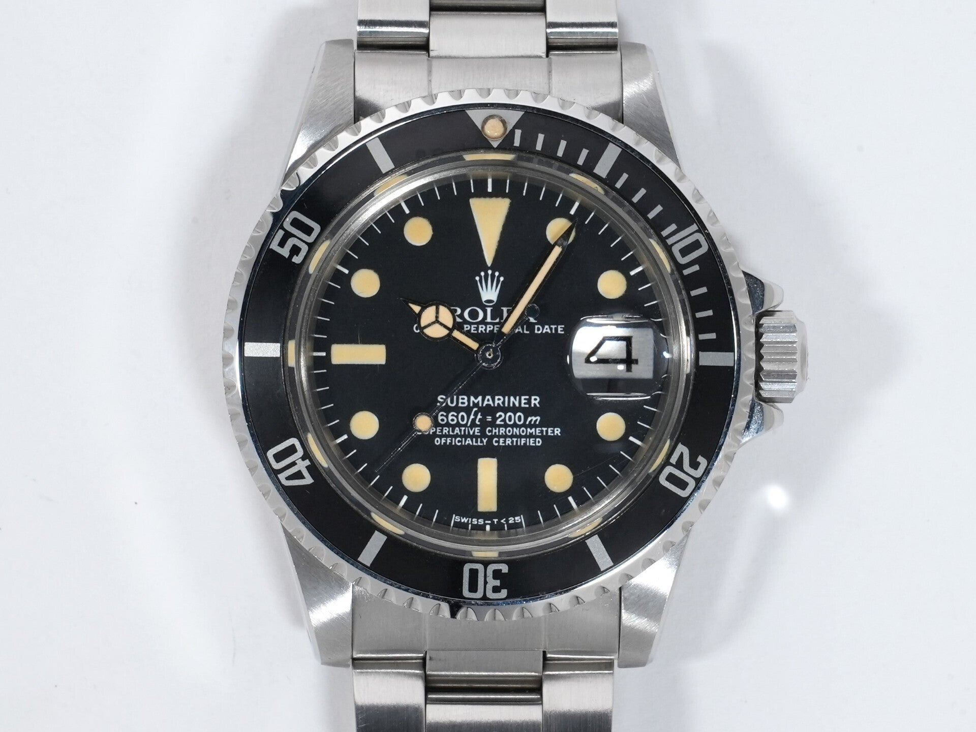 Rolex Submariner Date Ref.1680 Stainless Steel Black Dial Used 98fburjt