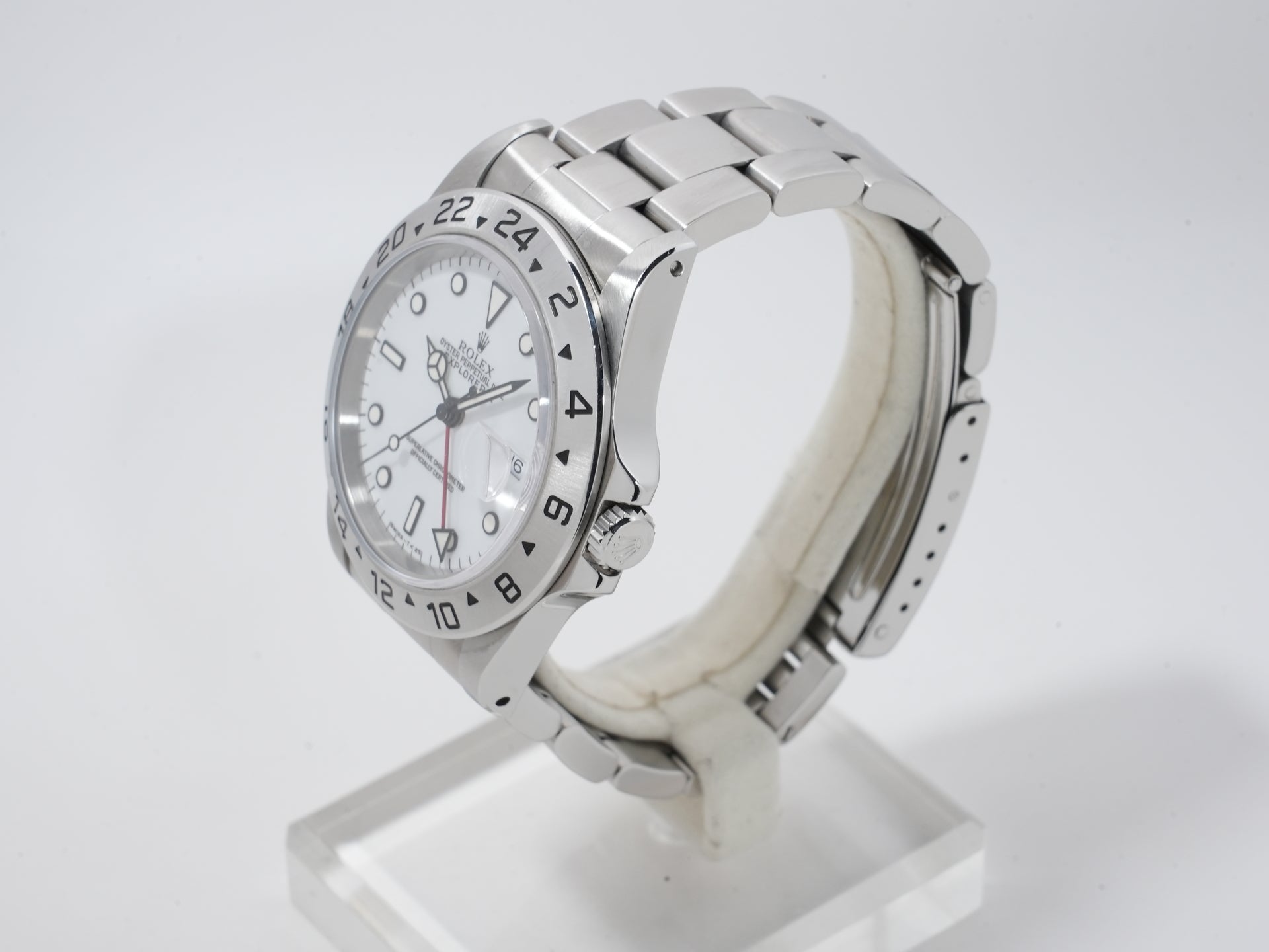 ROLEX Explorer II Ref.16570 Stainless Steel White Dial Oyster Bracelet Used id6ivgbs