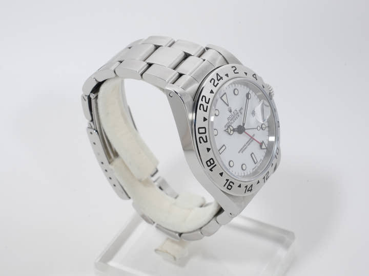 ROLEX Explorer II Ref.16570 Stainless Steel White Dial Oyster Bracelet Used id6ivgbs