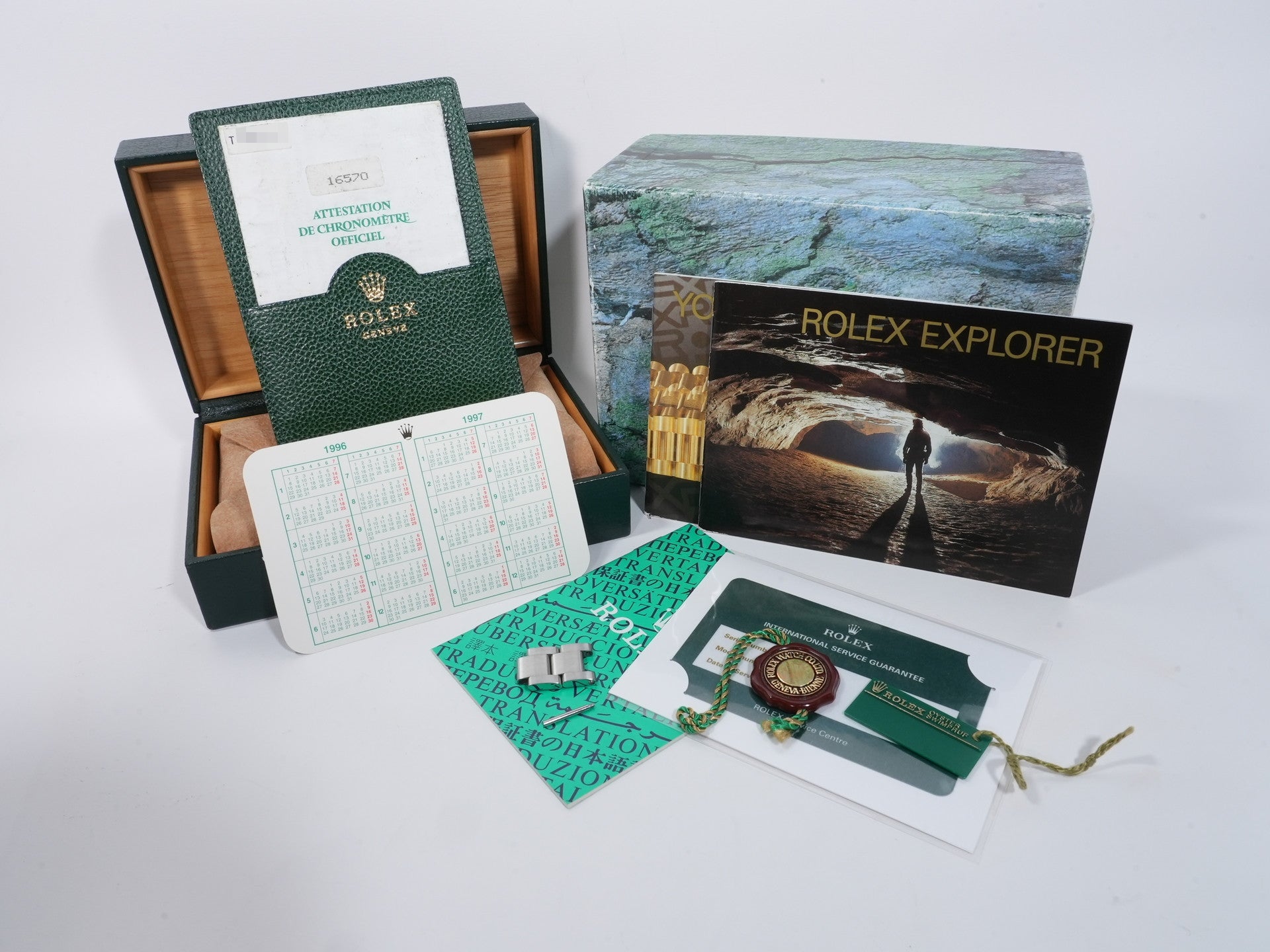 ROLEX Explorer II Ref.16570 Stainless Steel White Dial Oyster Bracelet Used id6ivgbs