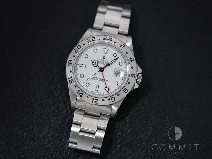 ROLEX Explorer II Ref.16570 Stainless Steel White Dial Oyster Bracelet Used id6ivgbs
