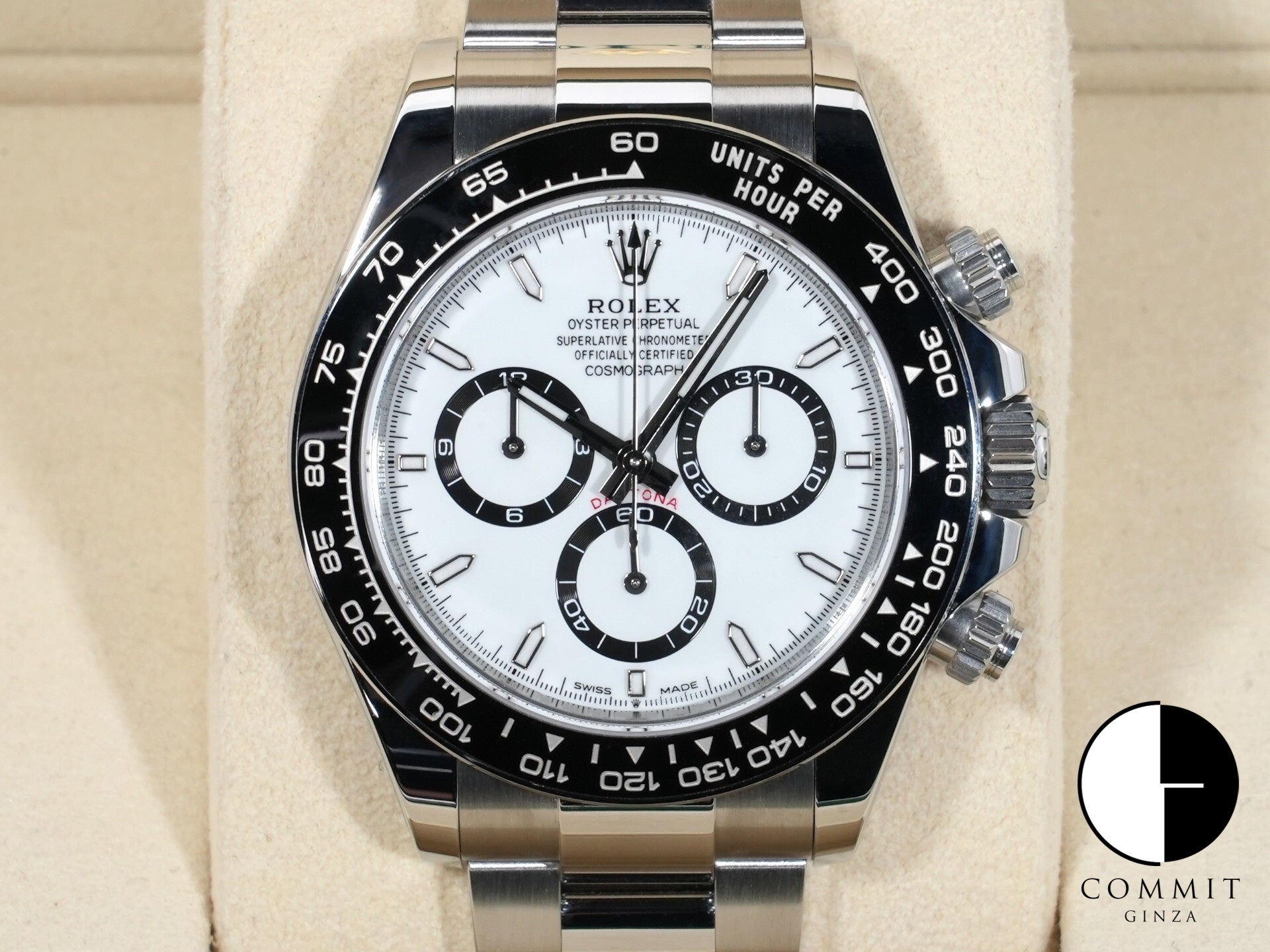 ROLEX Daytona Ref.126500LN Stainless Steel White Dial Excellent Condition av8j9c5o